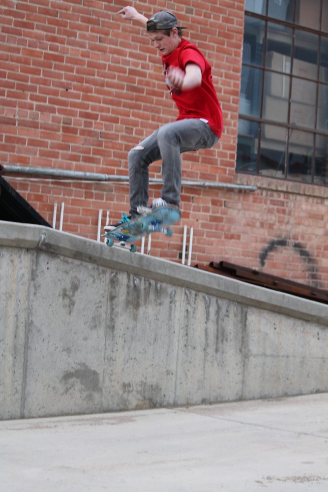 Cameron Moser makes the most of Eatons back alleys in place of a skate park