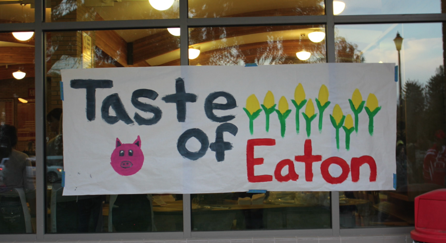 The sign outside of Taste of Eaton.