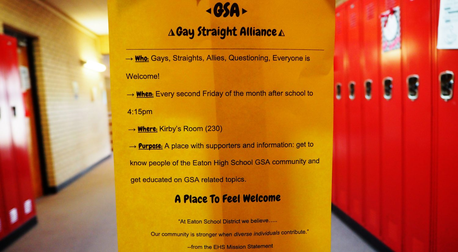 Eaton begins Gay Straight Alliance Club