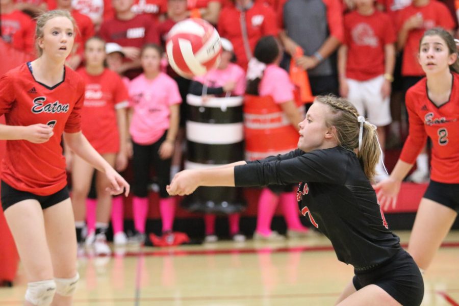 Reds volleyball dominates 3A