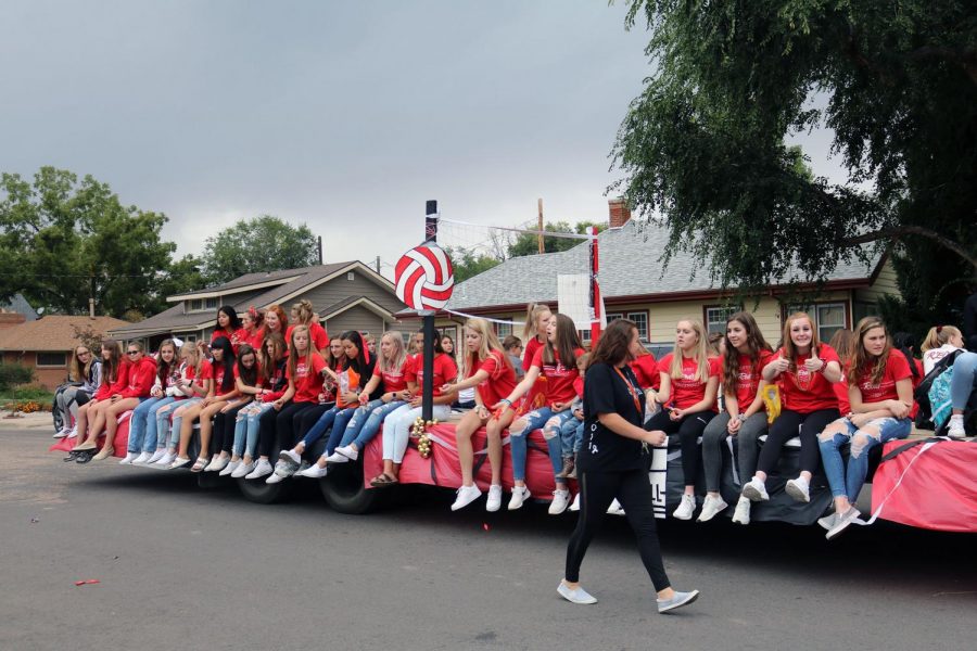 Volleyball parade float