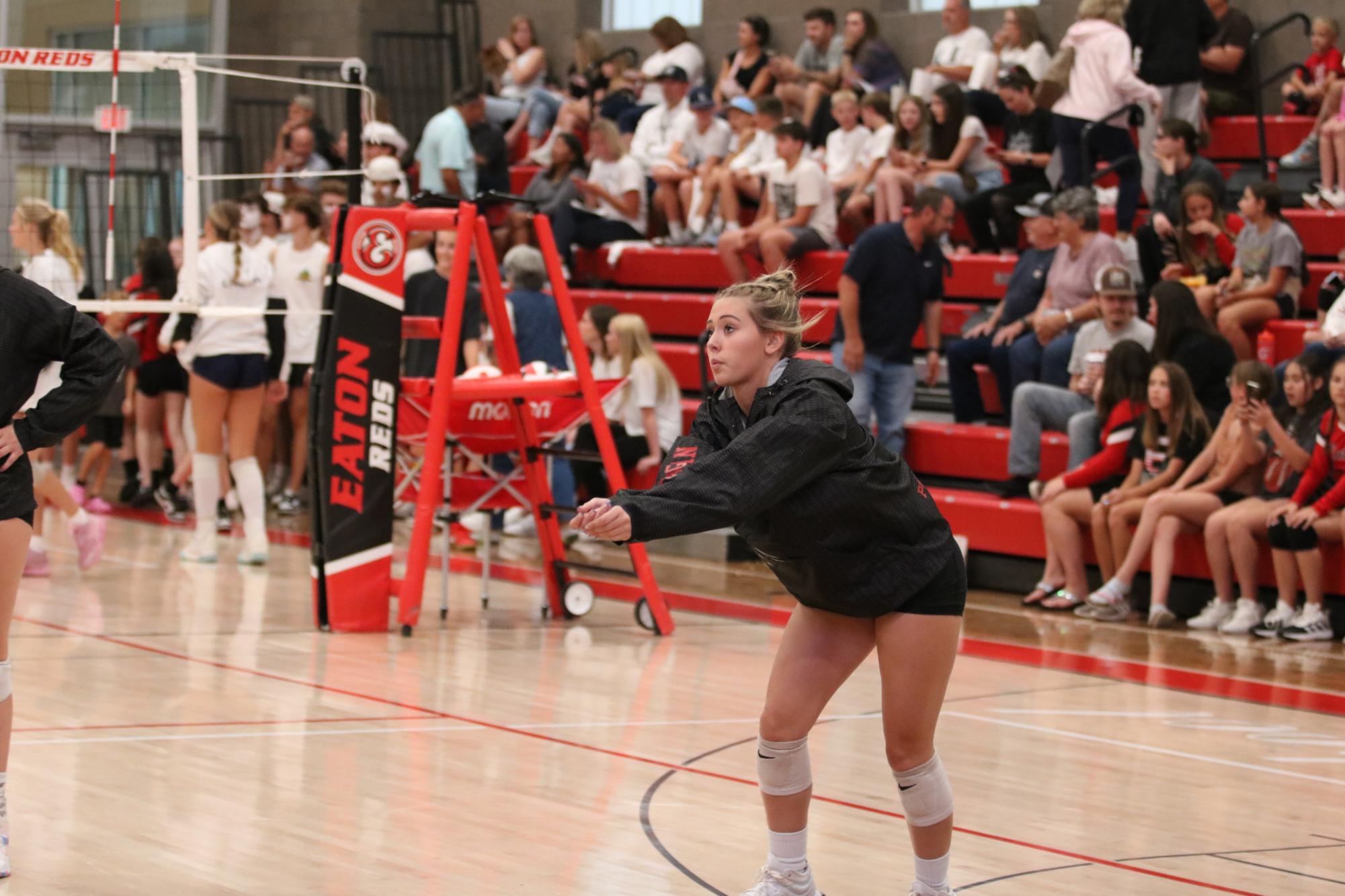 Eaton high school volleyball battles rival team University high school