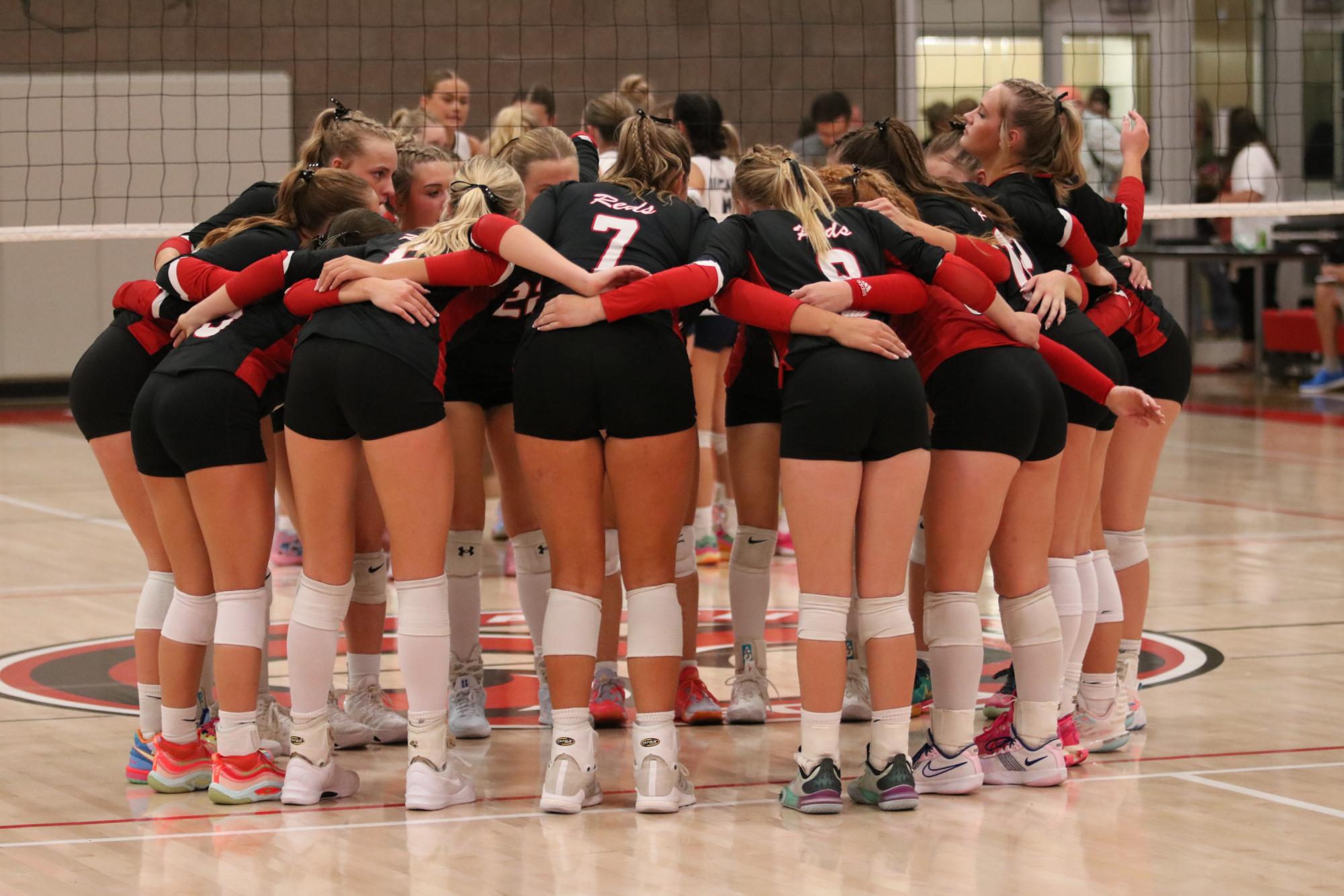 Eaton high school volleyball battles rival team University high school