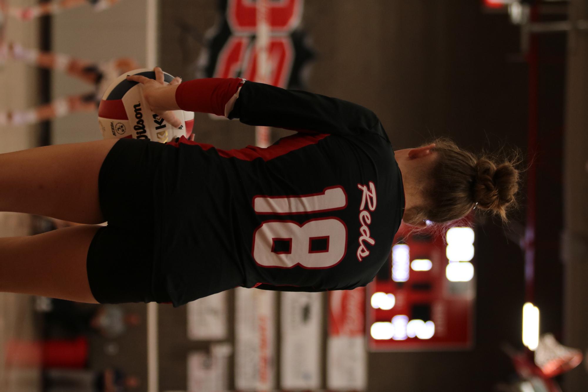 Eaton high school volleyball battles rival team University high school