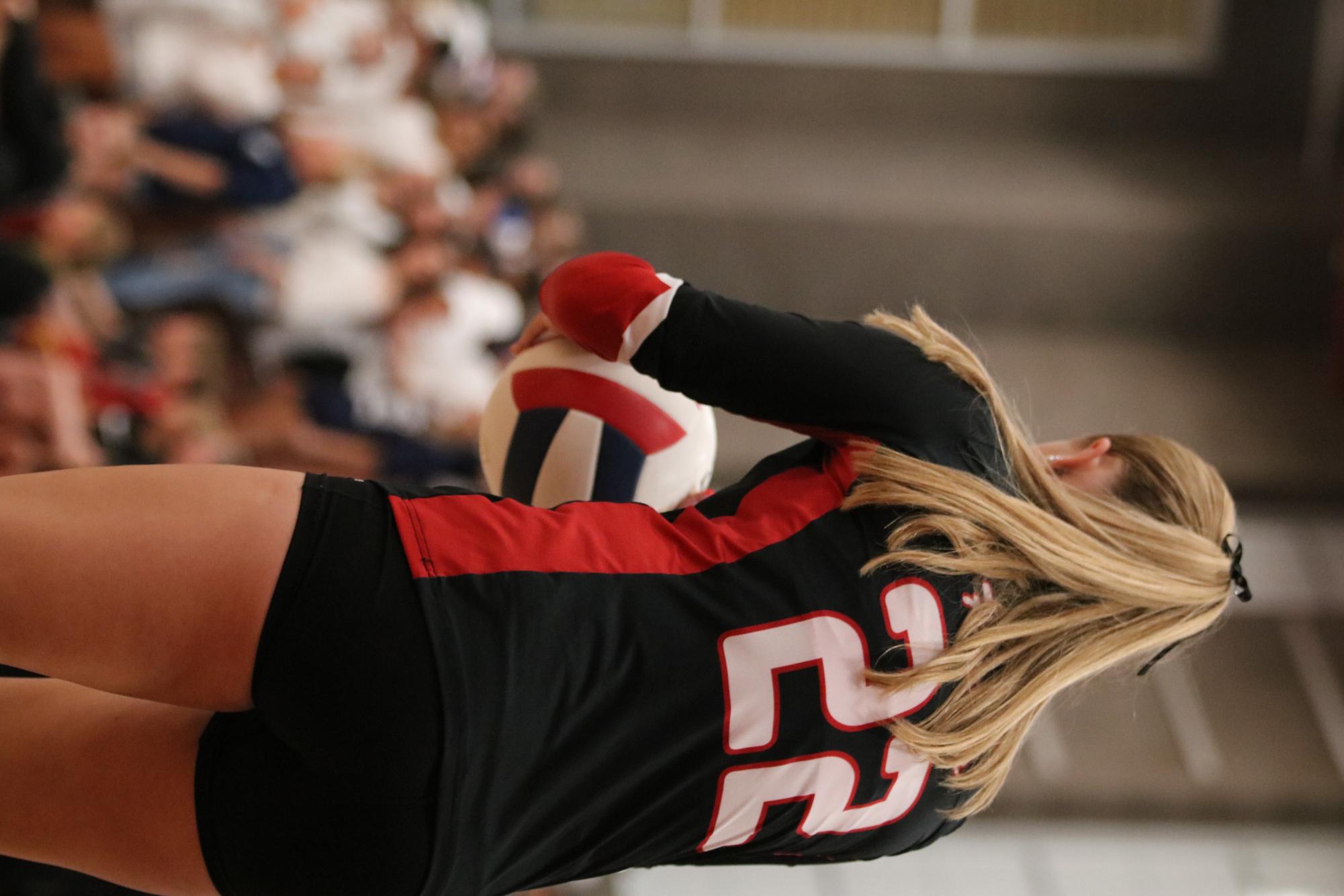 Eaton high school volleyball battles rival team University high school