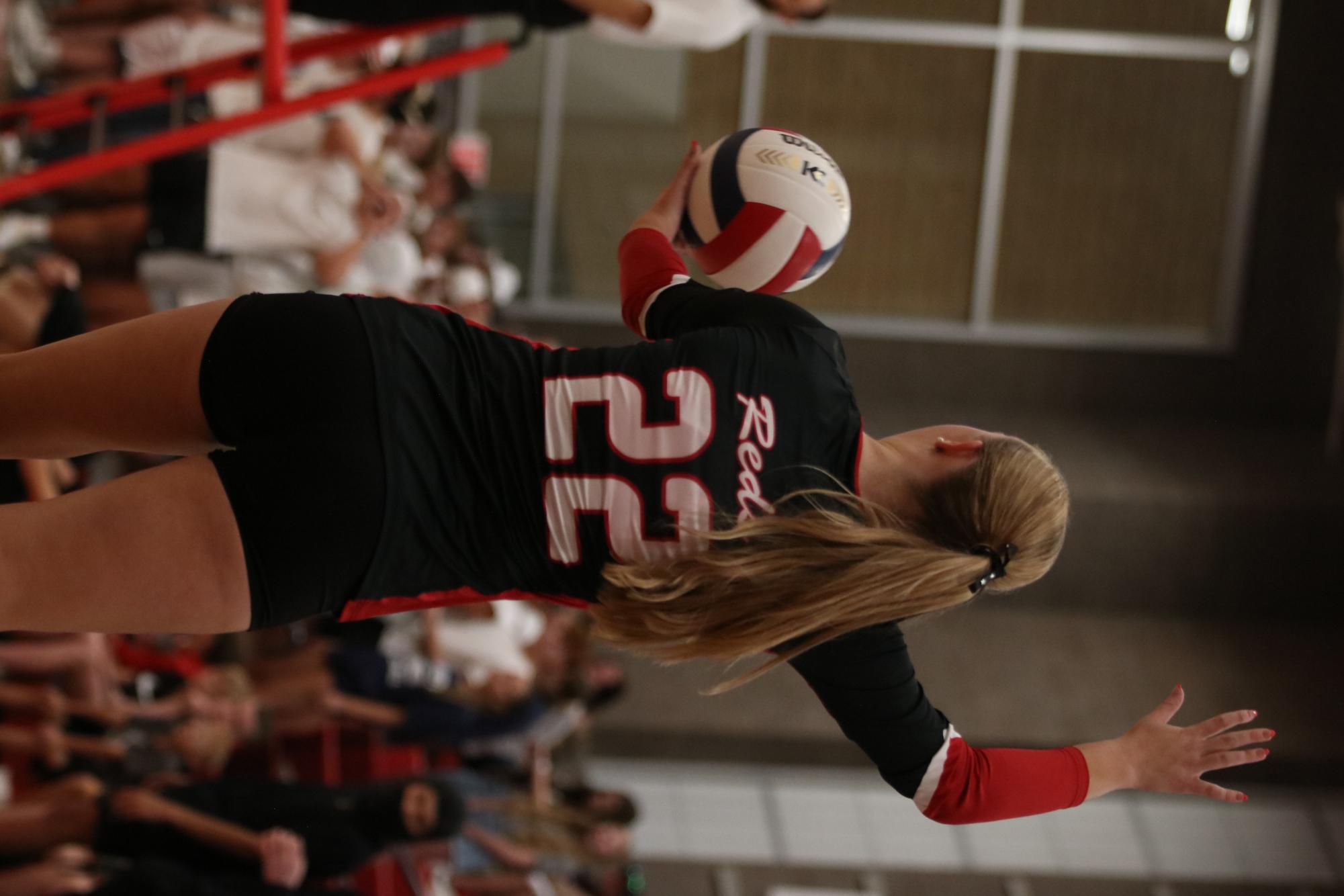 Eaton high school volleyball battles rival team University high school