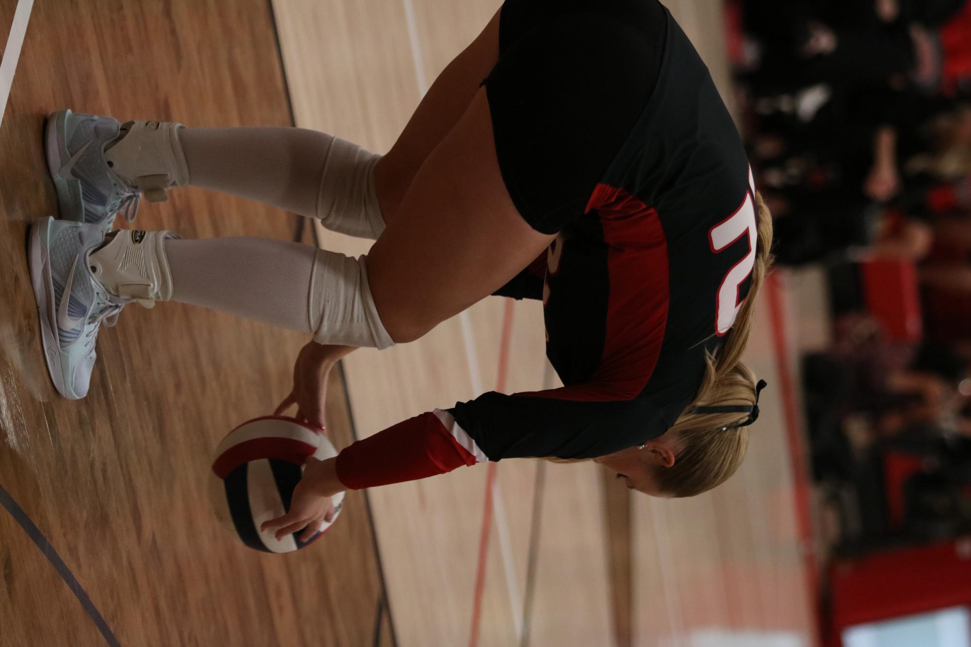 Eaton high school volleyball battles rival team University high school