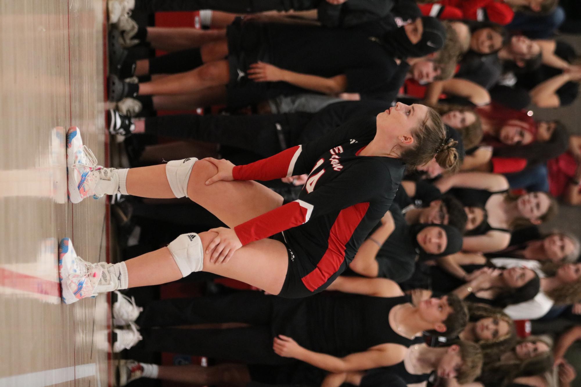 Eaton high school volleyball battles rival team University high school