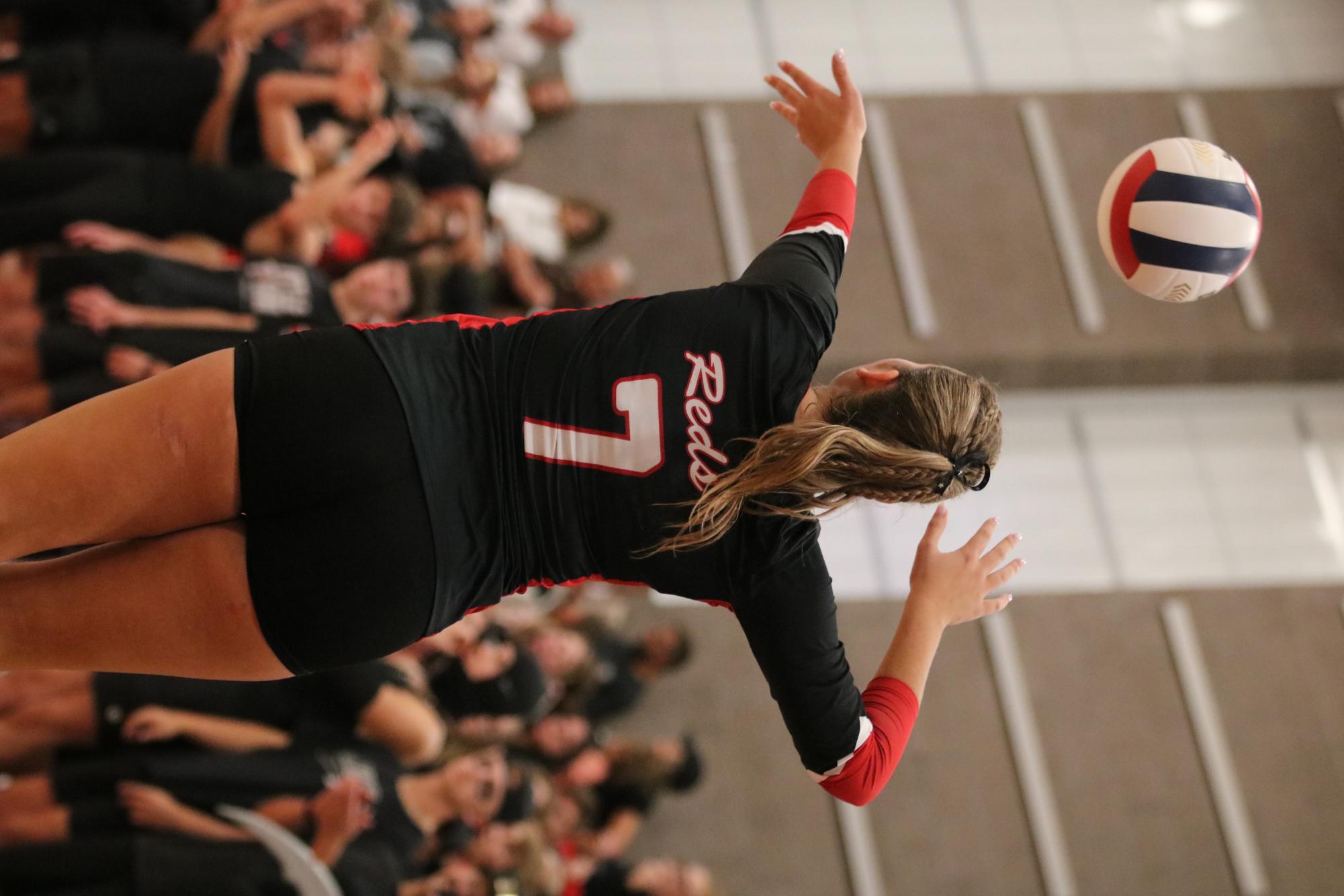 Eaton high school volleyball battles rival team University high school