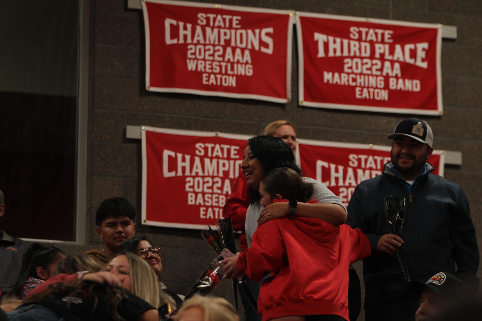 Eaton High School volleyball senior night photos