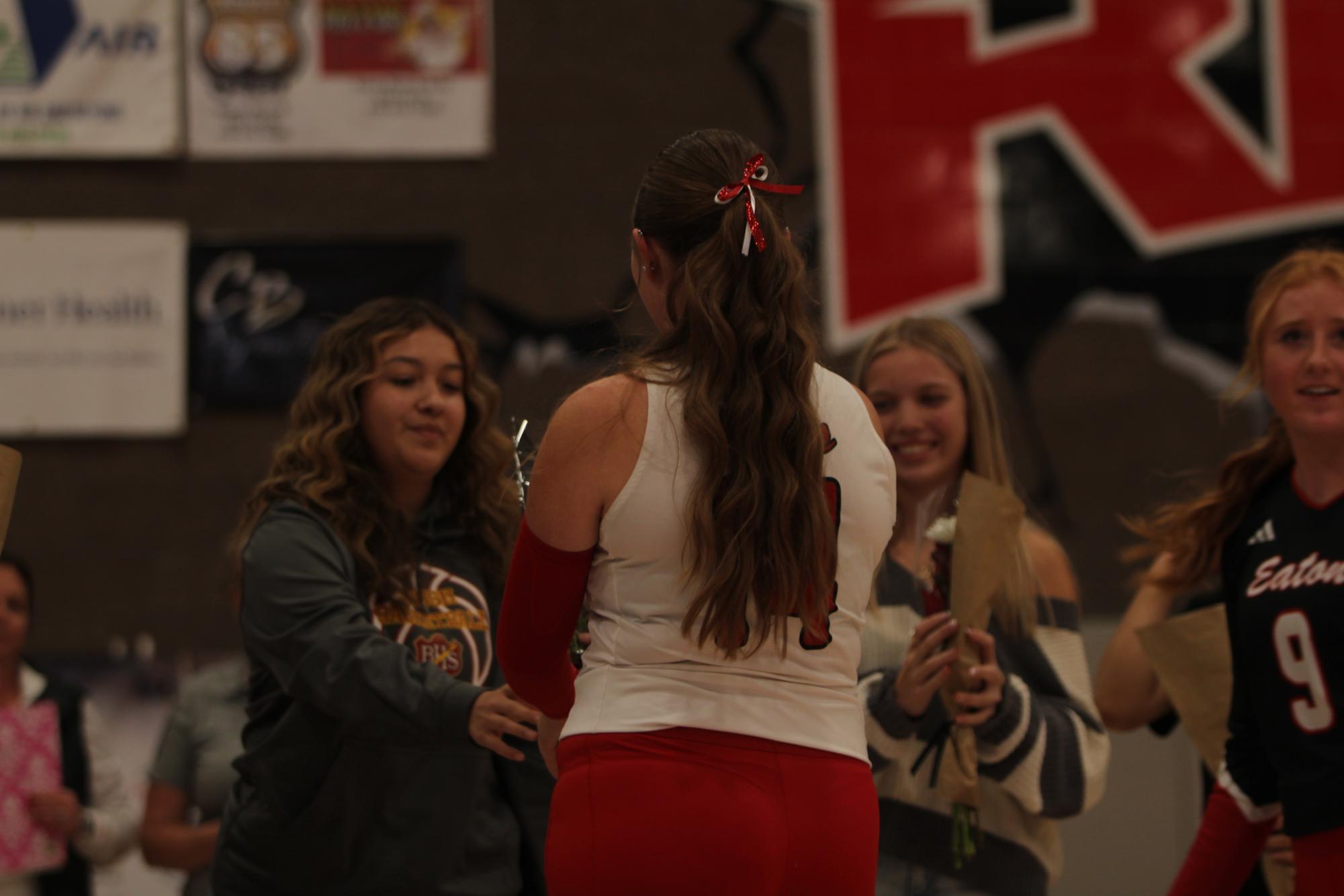 Eaton High School volleyball senior night photos