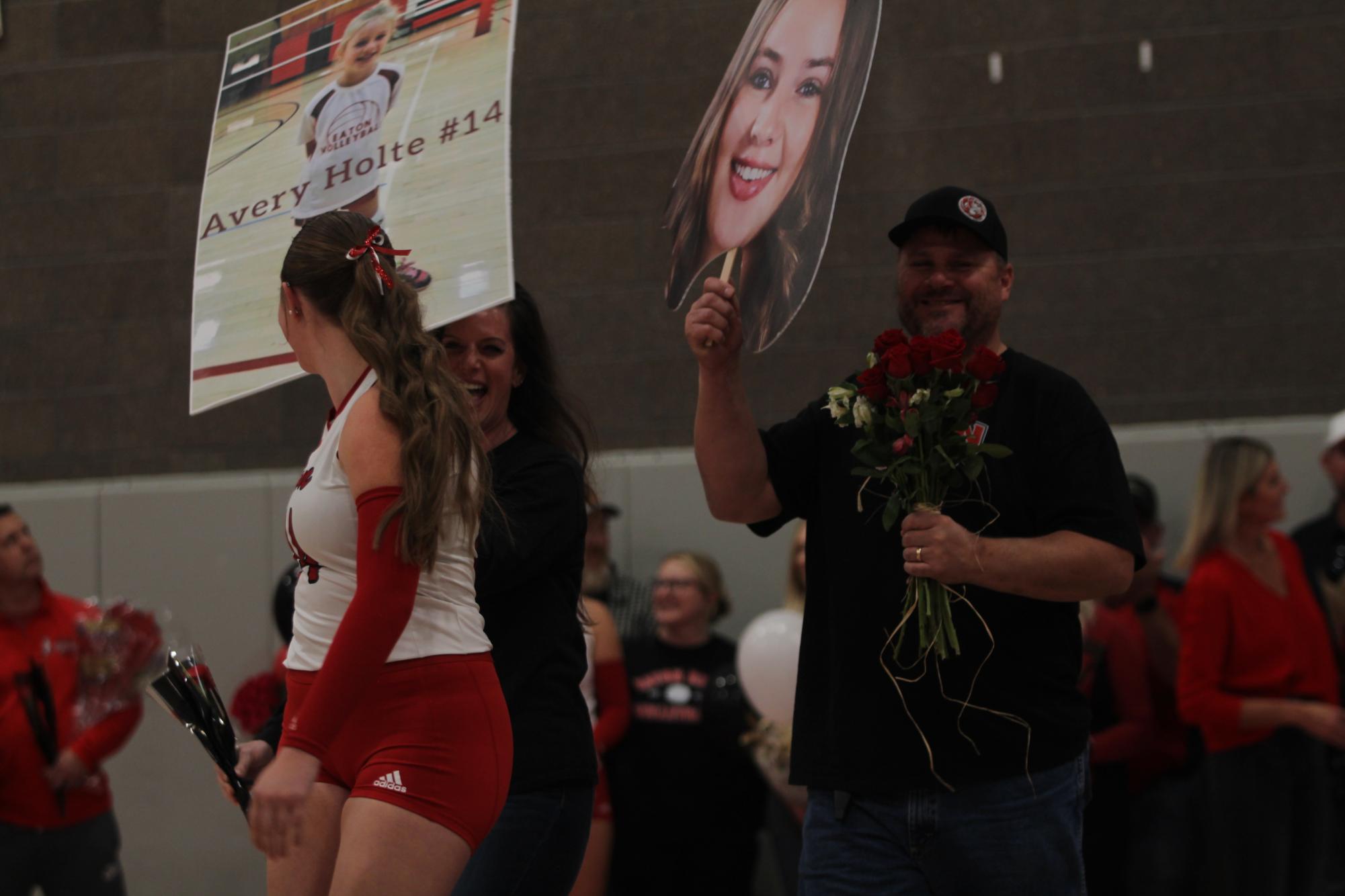 Eaton High School volleyball senior night photos