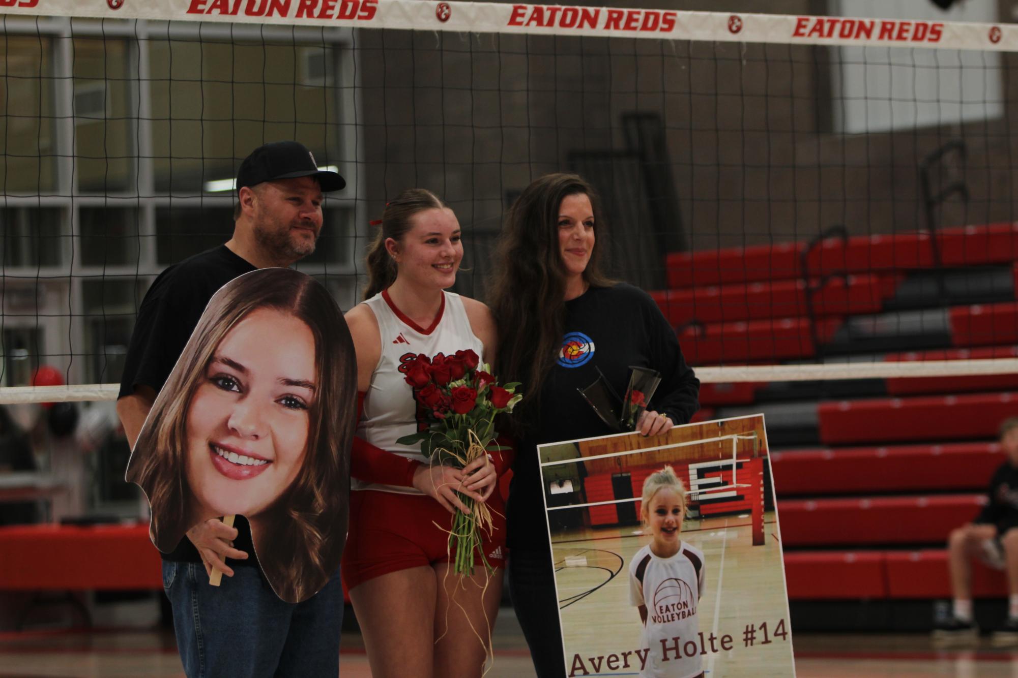 Eaton High School volleyball senior night photos