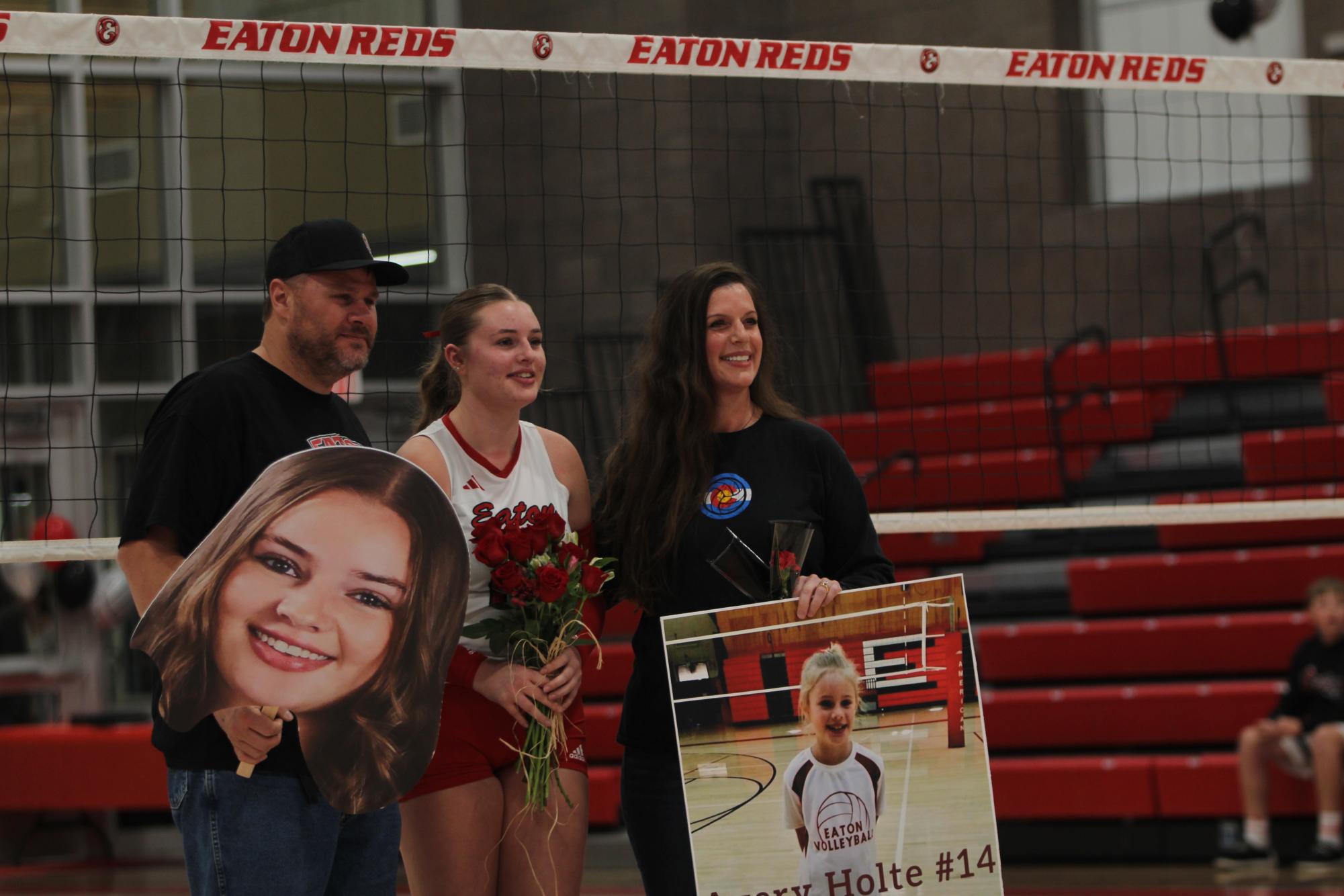 Eaton High School volleyball senior night photos