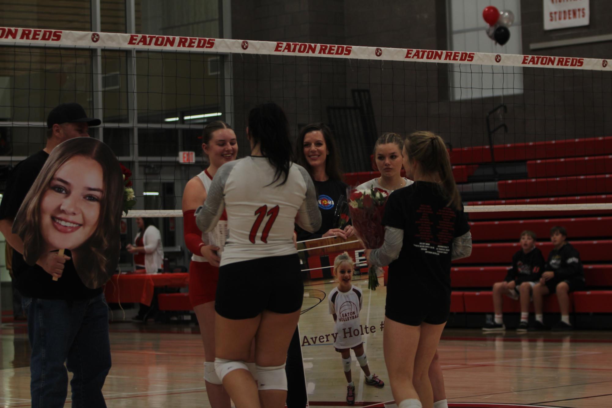 Eaton High School volleyball senior night photos