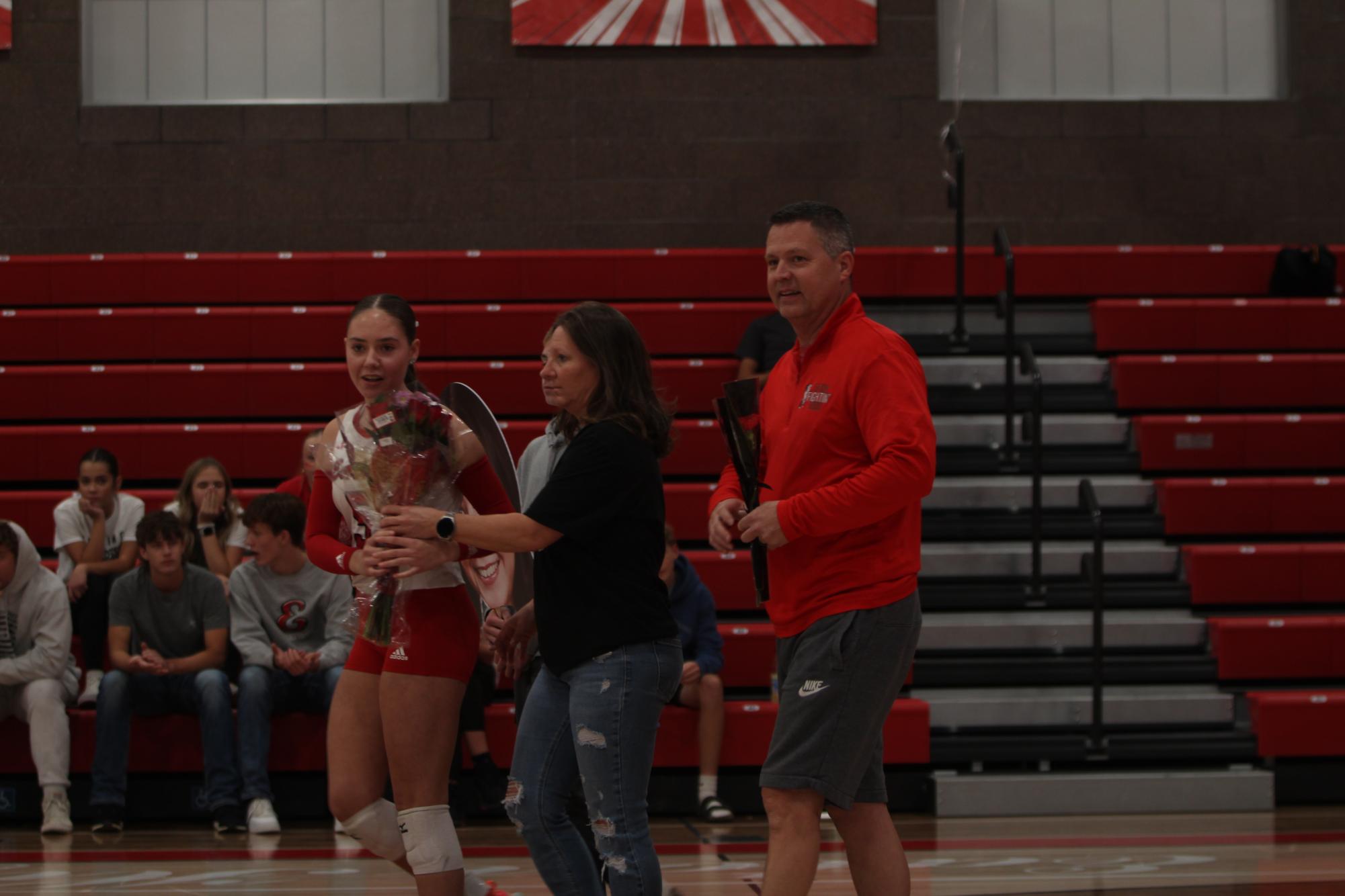 Eaton High School volleyball senior night photos