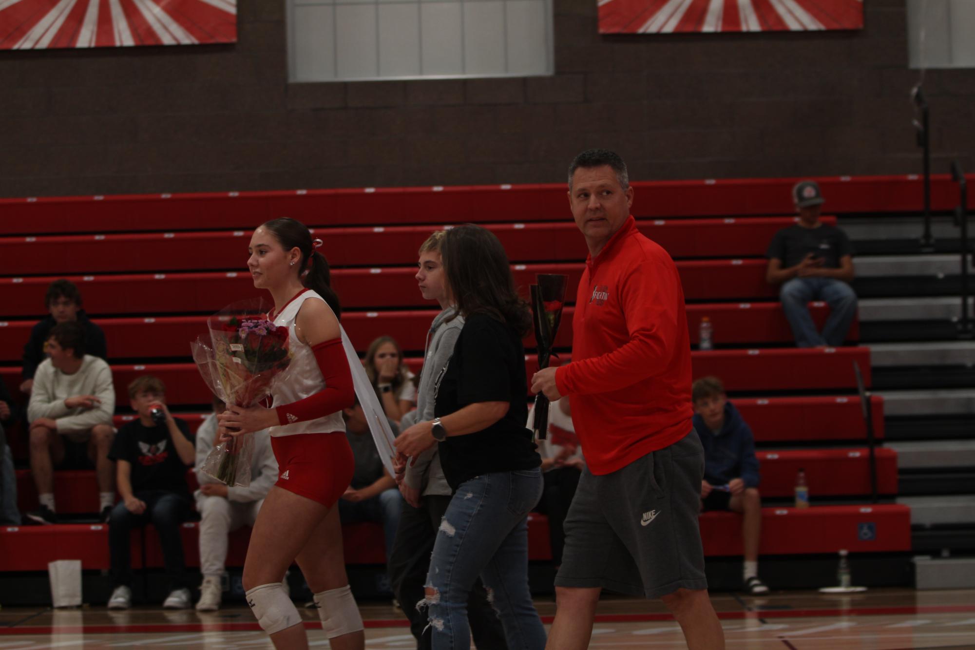 Eaton High School volleyball senior night photos