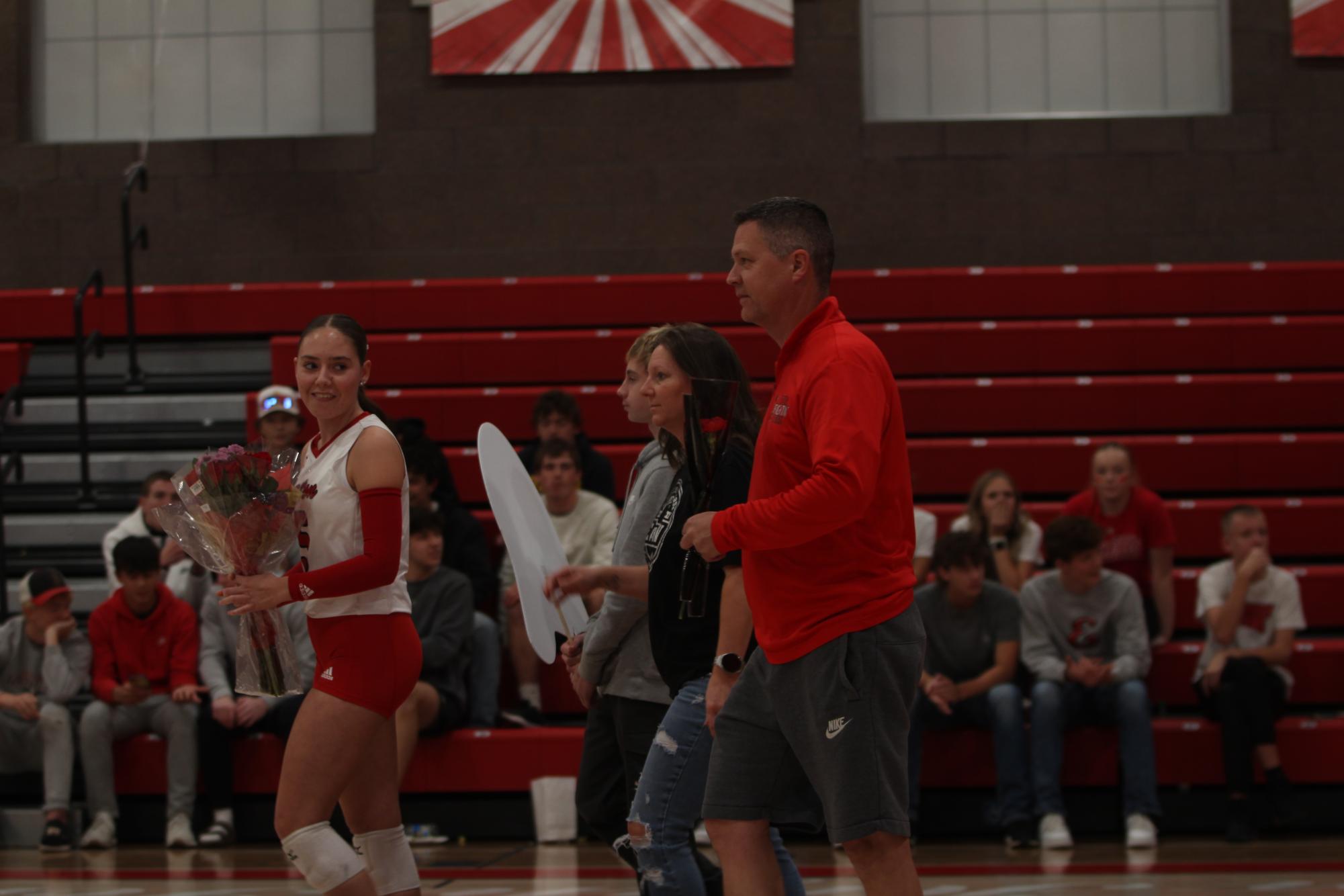 Eaton High School volleyball senior night photos