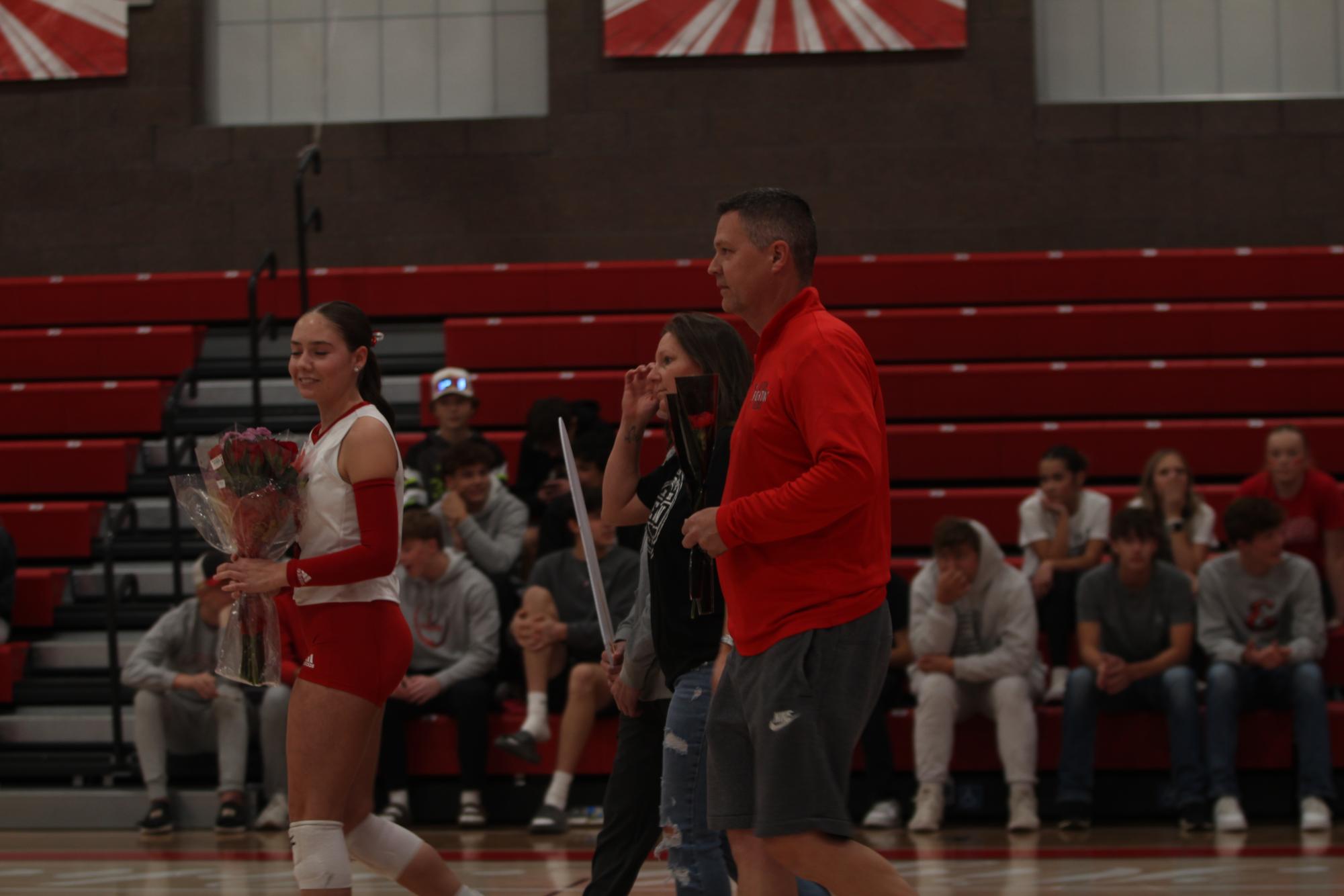 Eaton High School volleyball senior night photos