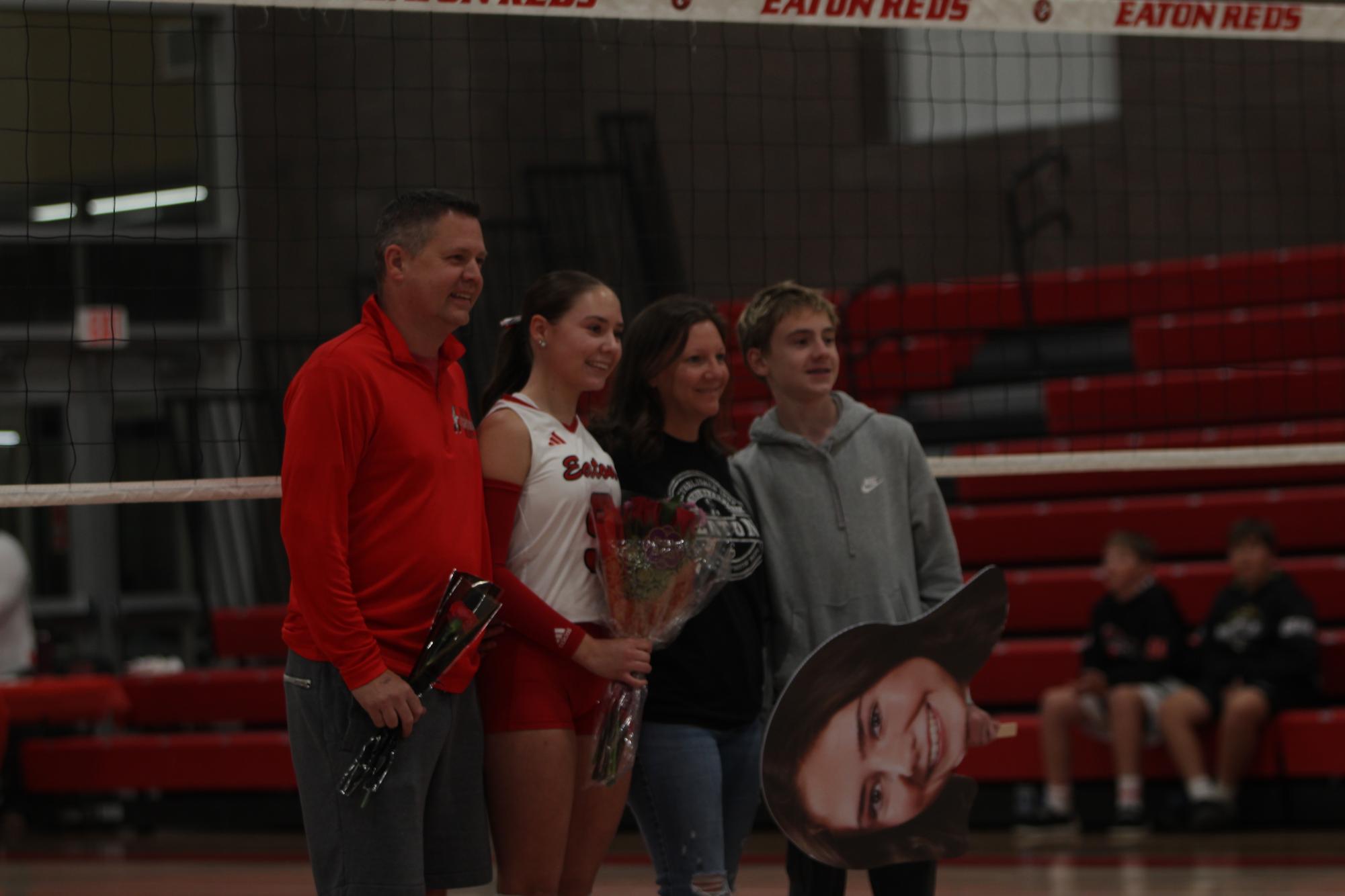 Eaton High School volleyball senior night photos