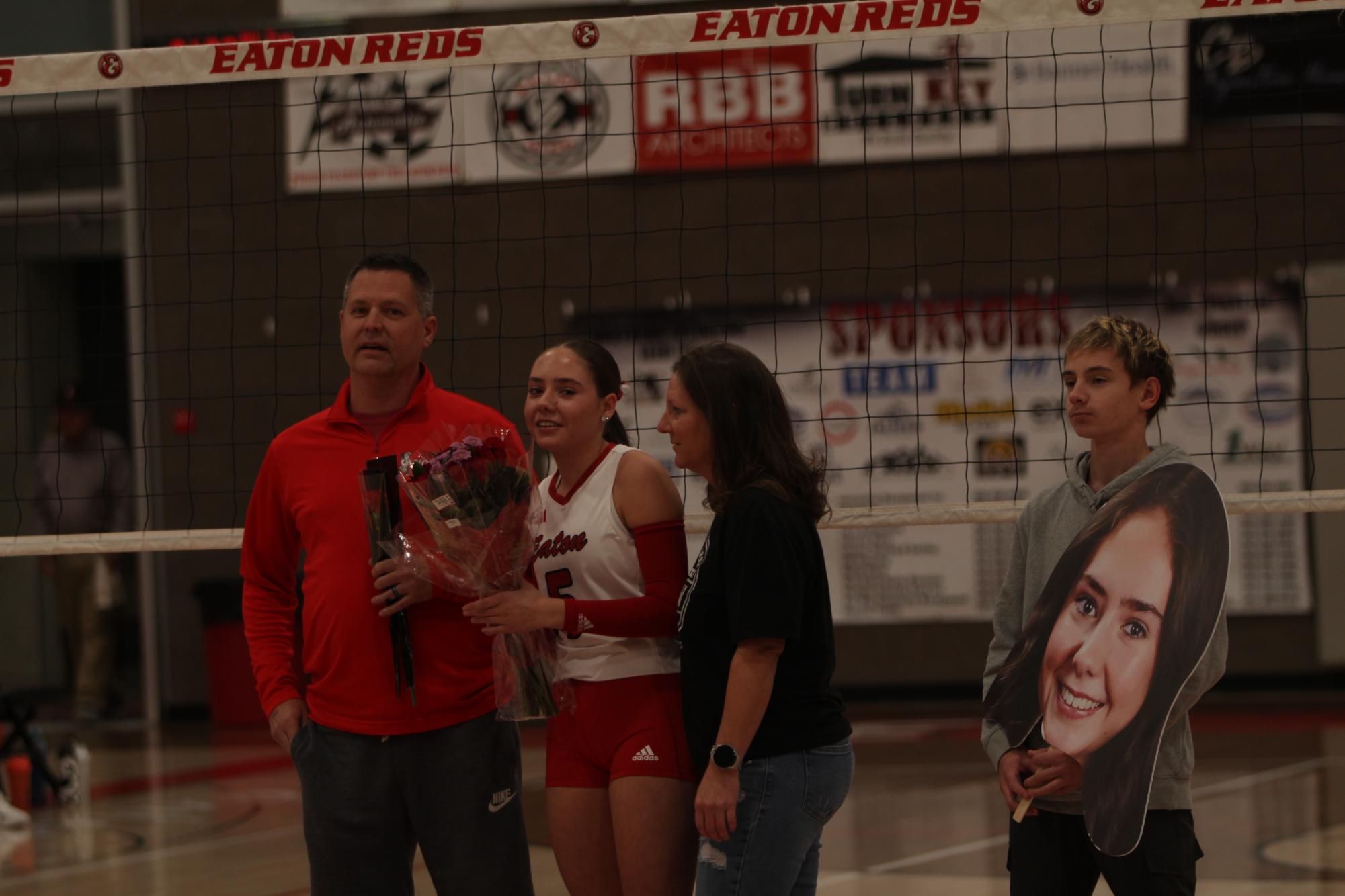 Eaton High School volleyball senior night photos