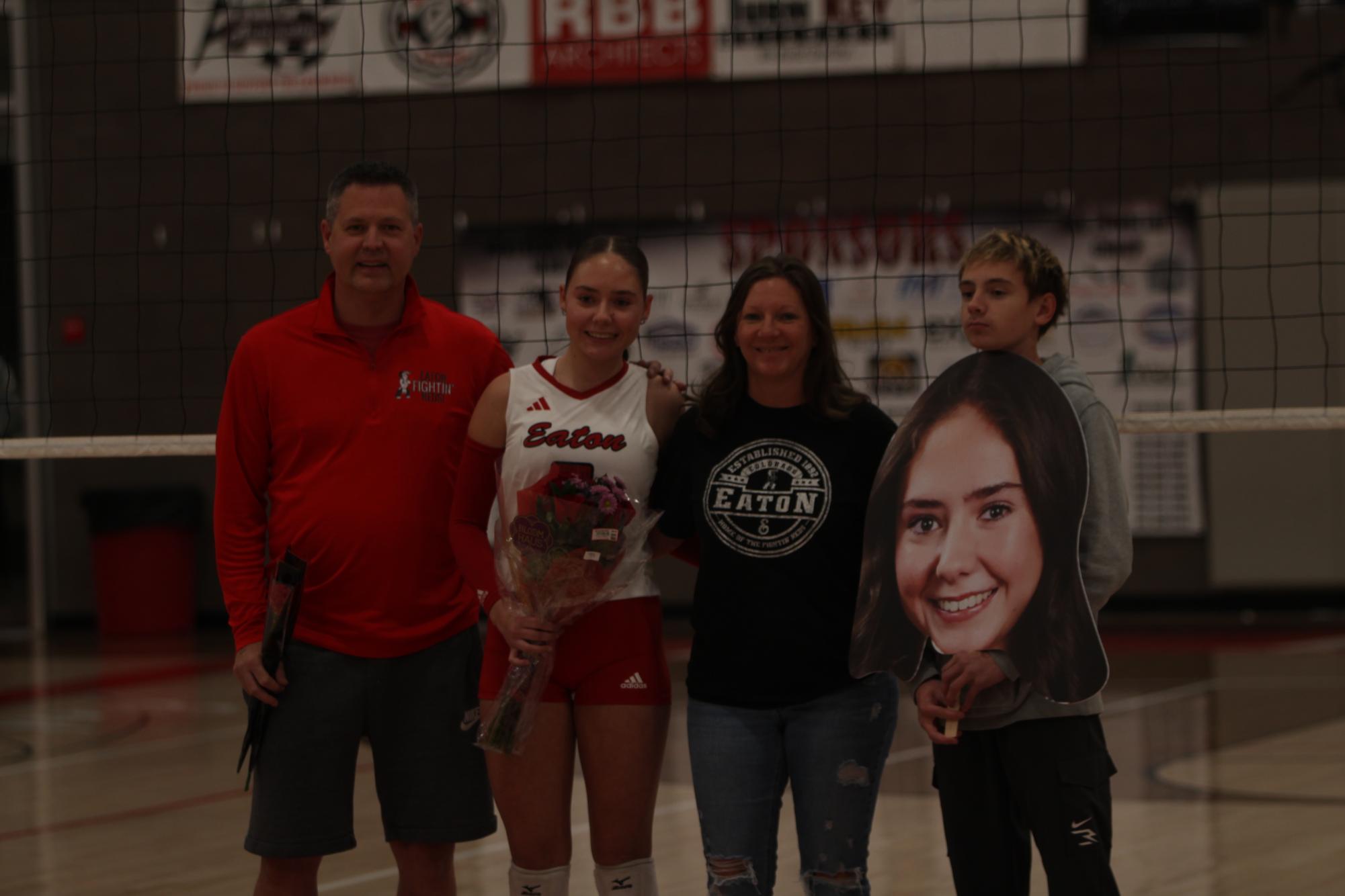 Eaton High School volleyball senior night photos