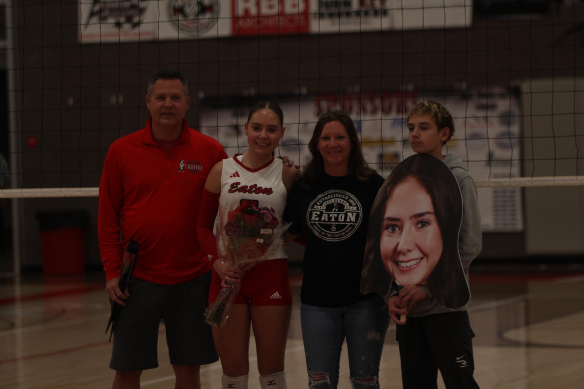 Eaton High School volleyball senior night photos