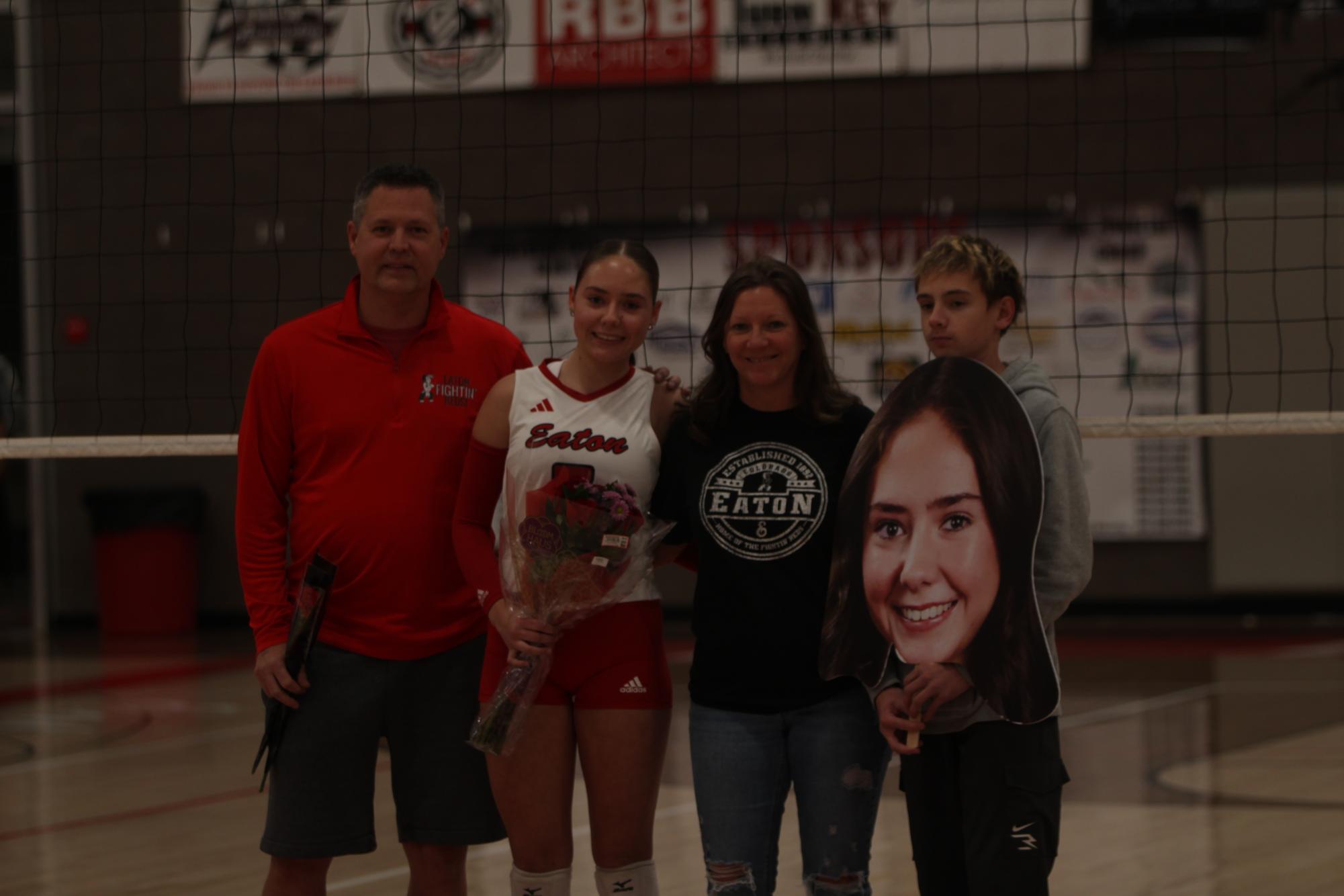 Eaton High School volleyball senior night photos