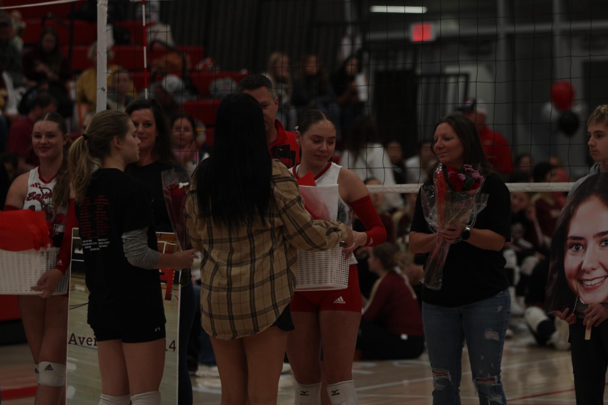 Eaton High School volleyball senior night photos