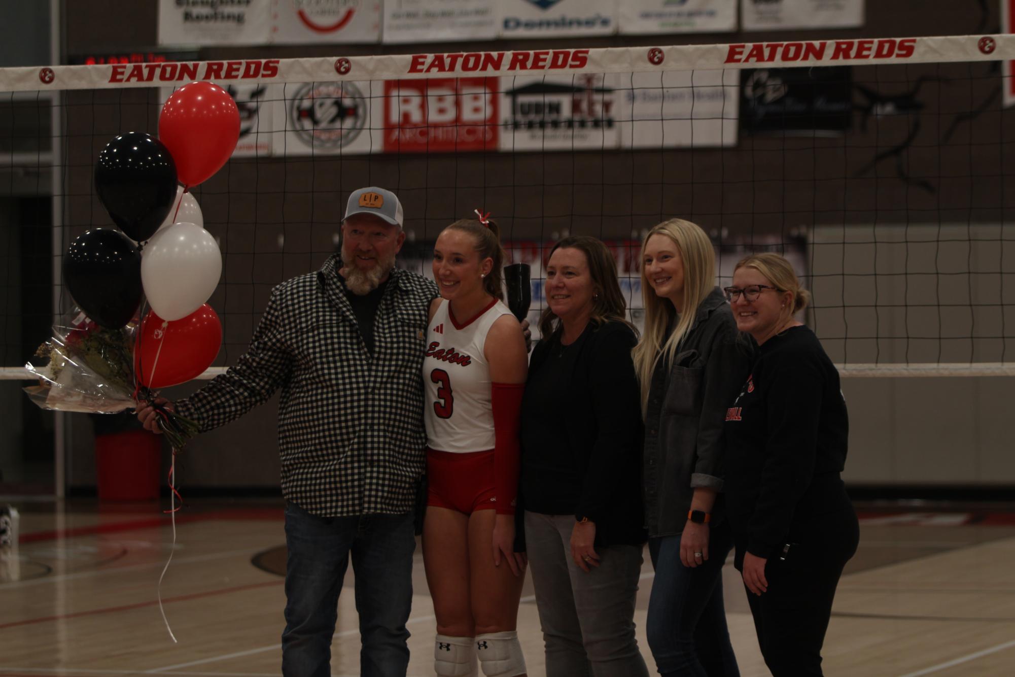 Eaton High School volleyball senior night photos