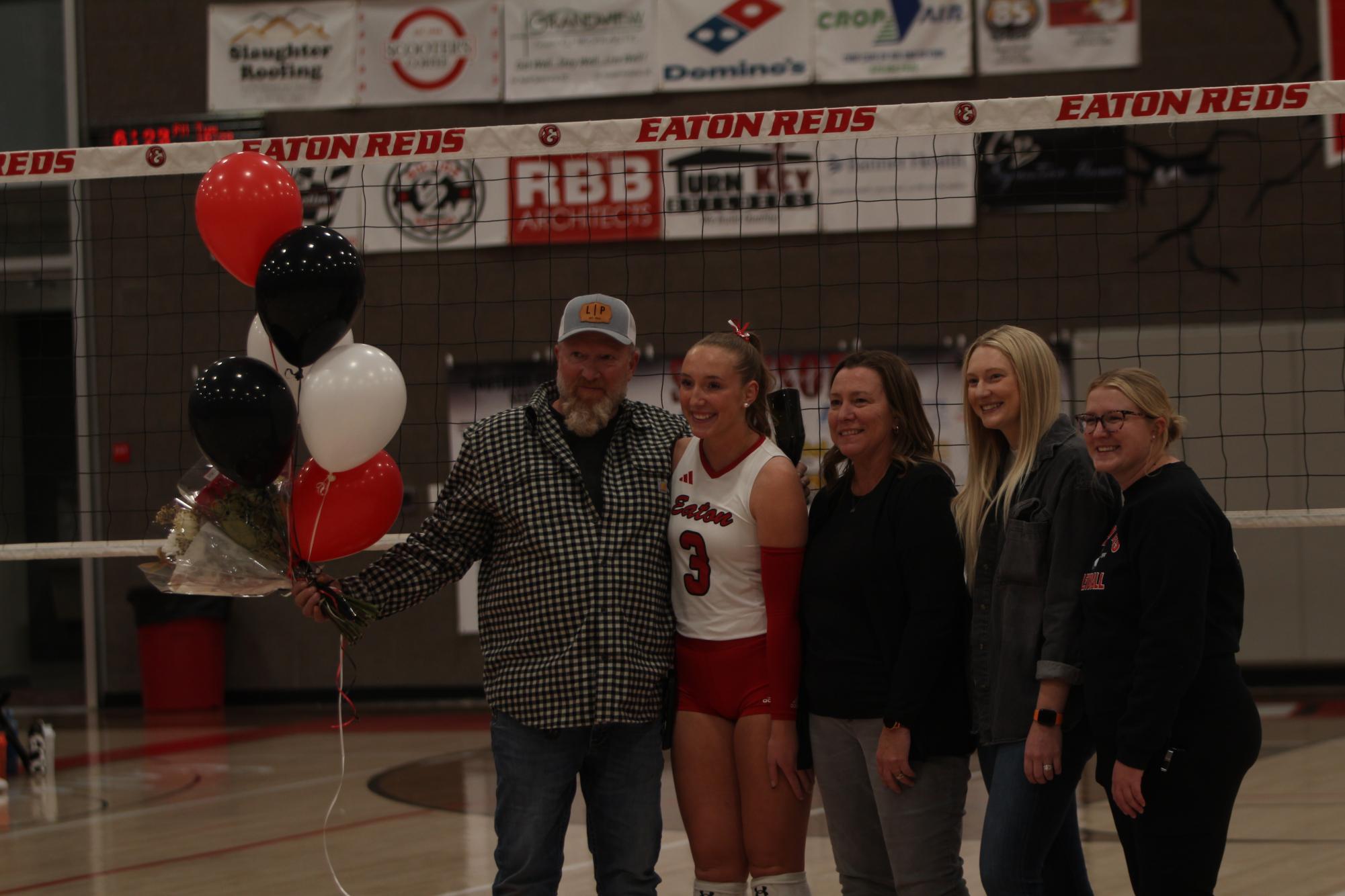 Eaton High School volleyball senior night photos