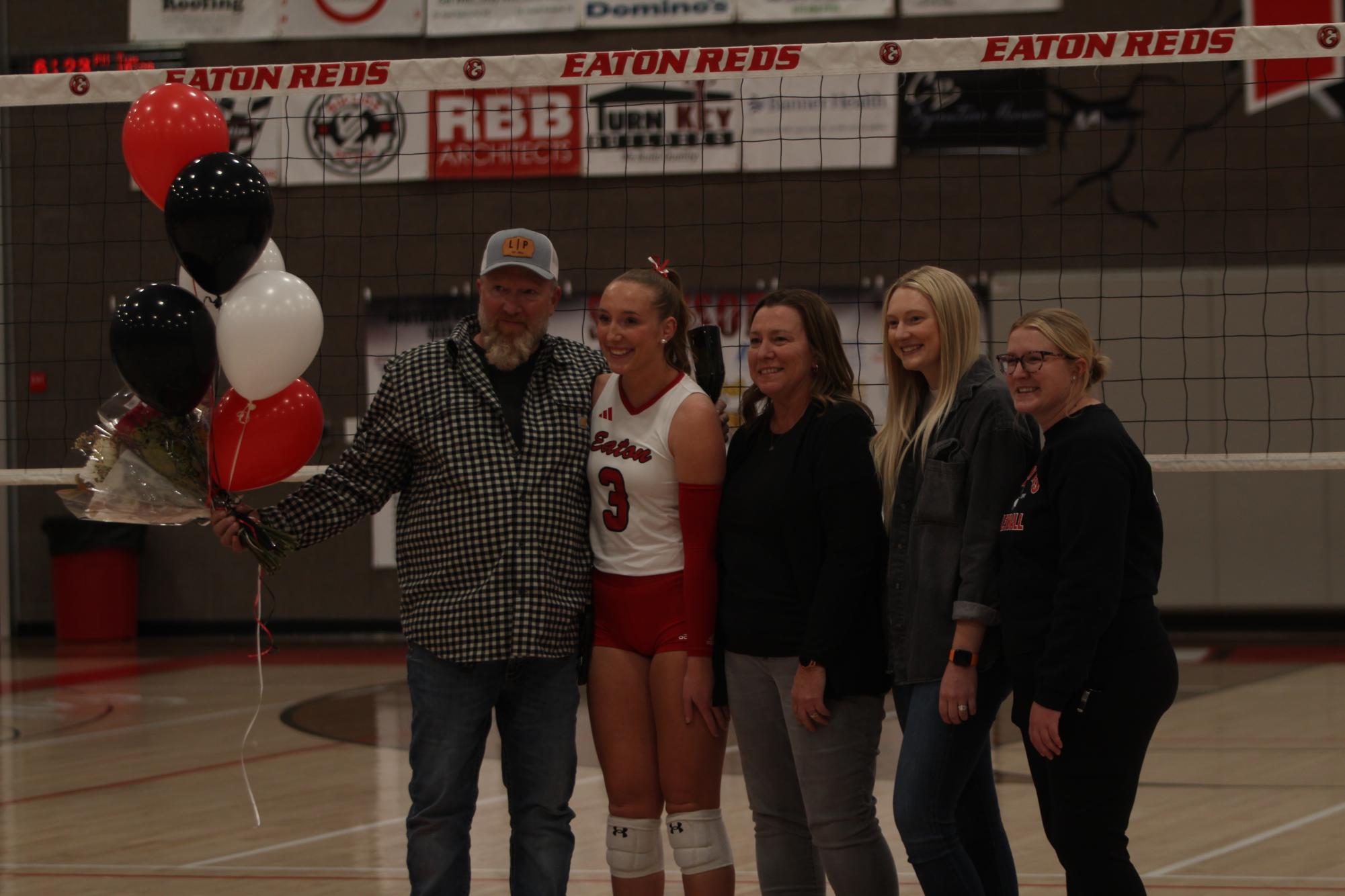 Eaton High School volleyball senior night photos