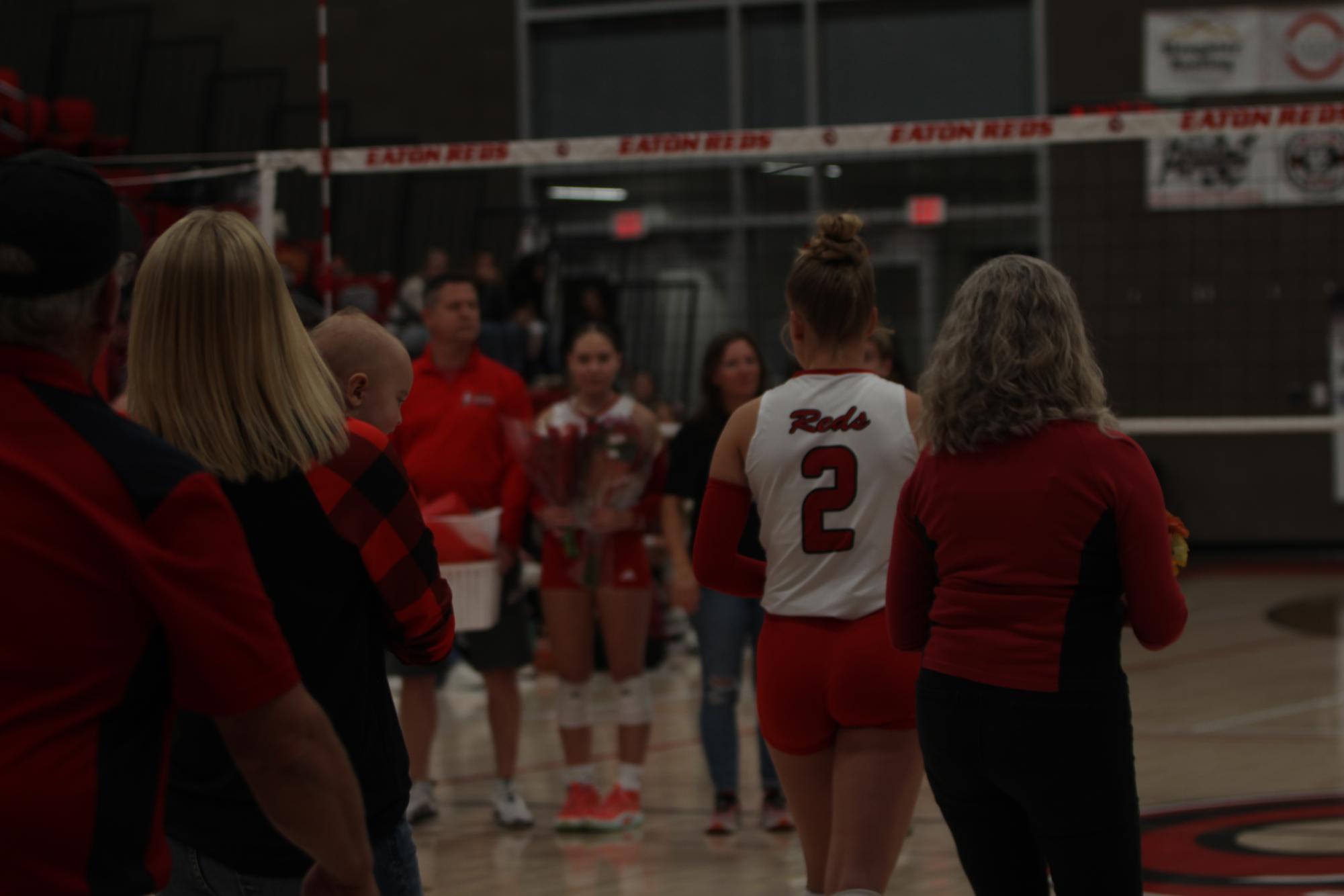 Eaton High School volleyball senior night photos