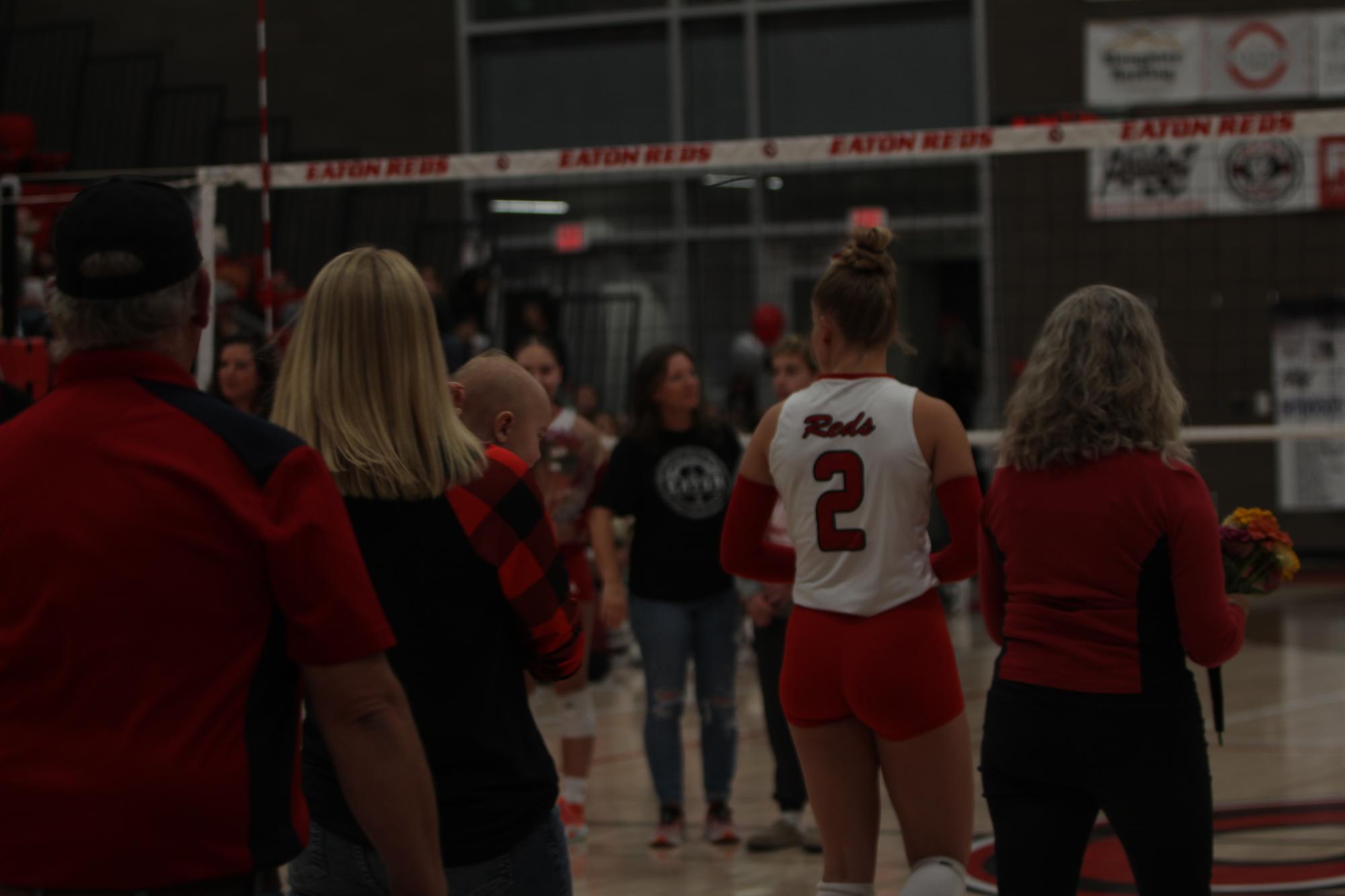 Eaton High School volleyball senior night photos