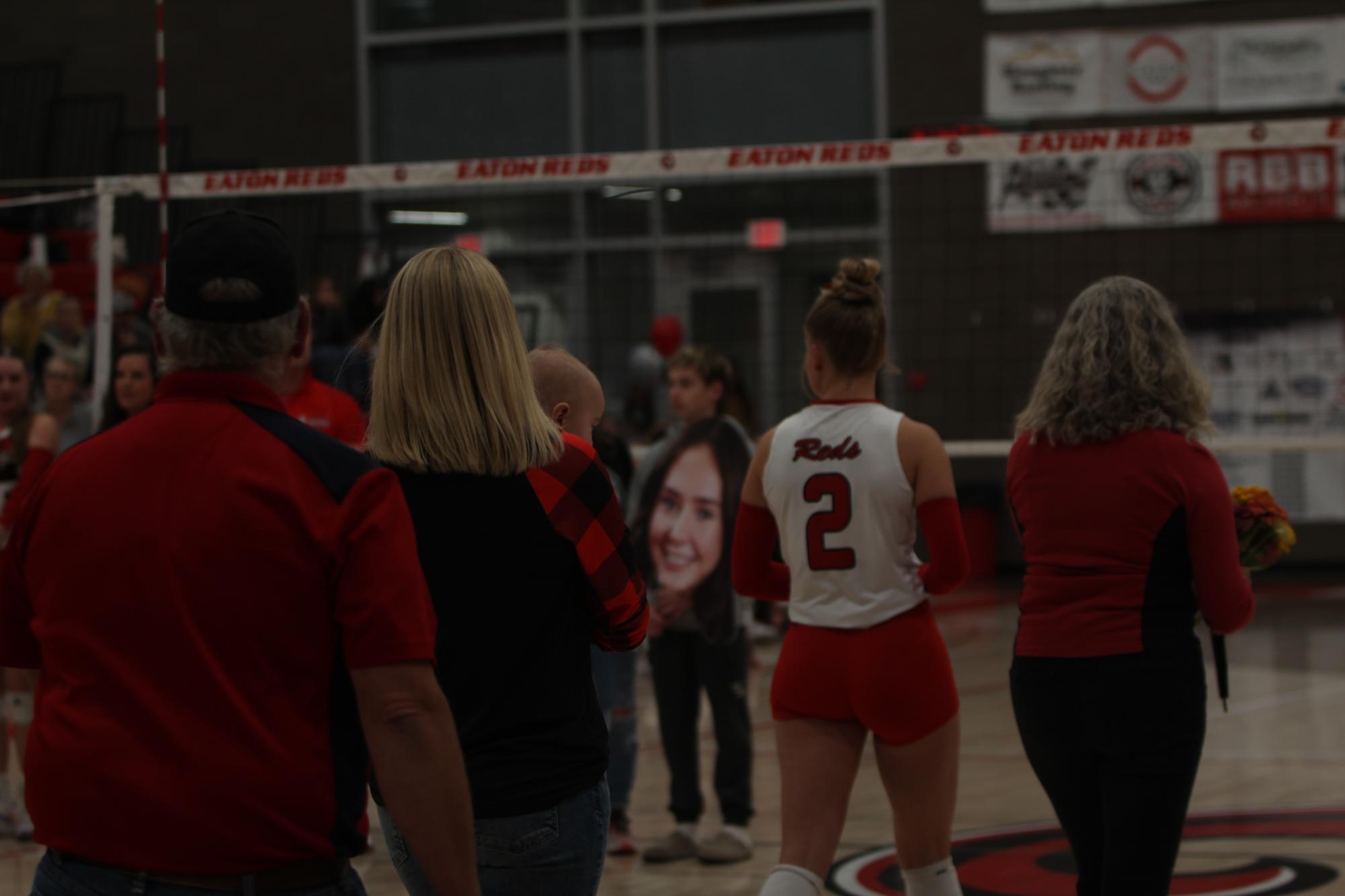 Eaton High School volleyball senior night photos