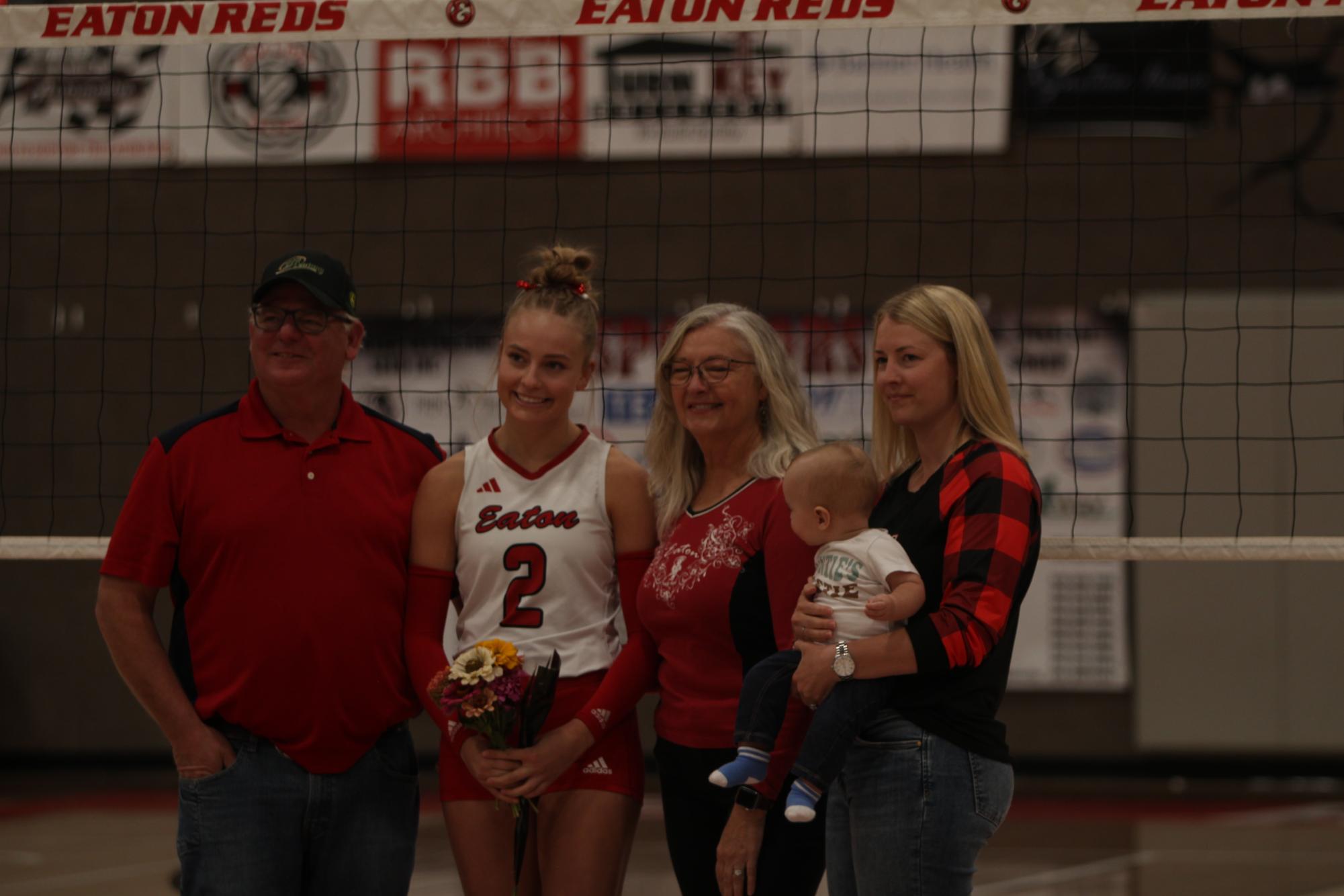 Eaton High School volleyball senior night photos