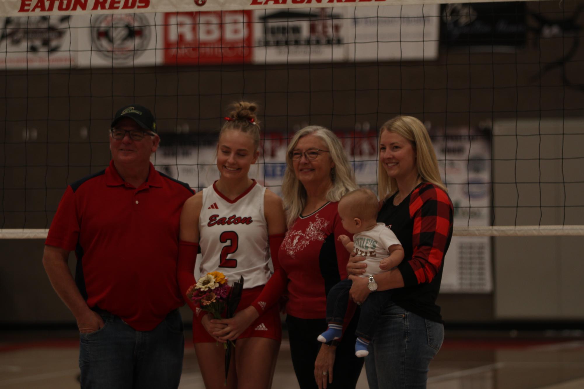 Eaton High School volleyball senior night photos