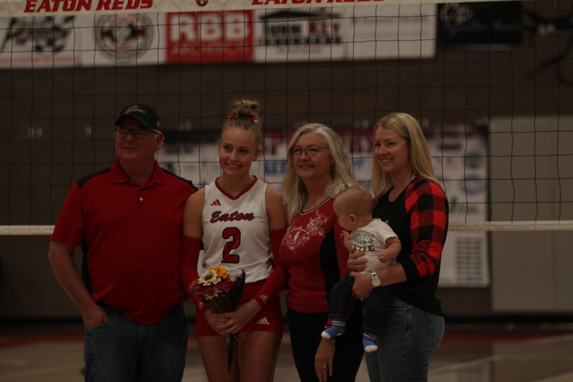 Eaton High School volleyball senior night photos