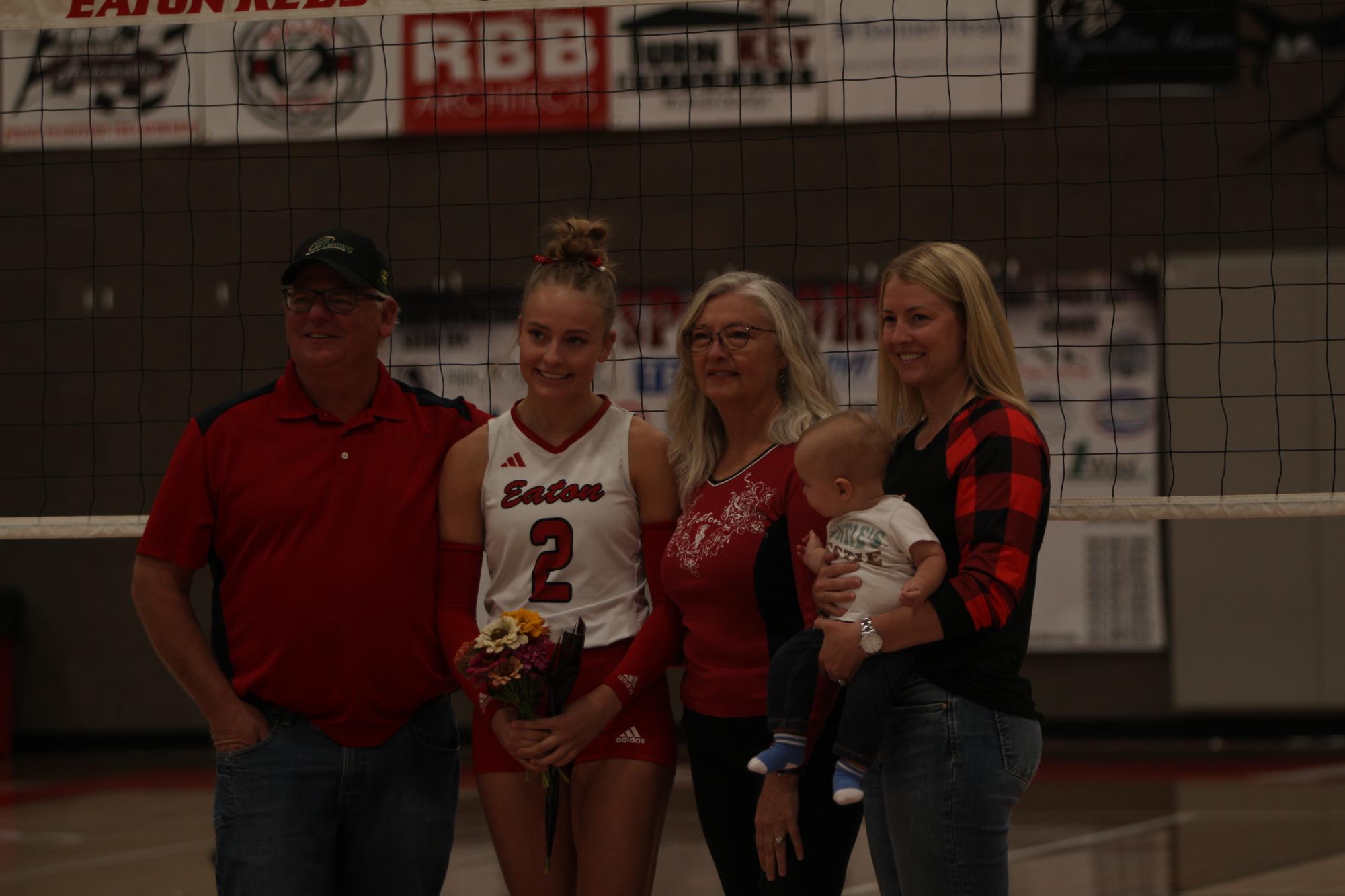 Eaton High School volleyball senior night photos