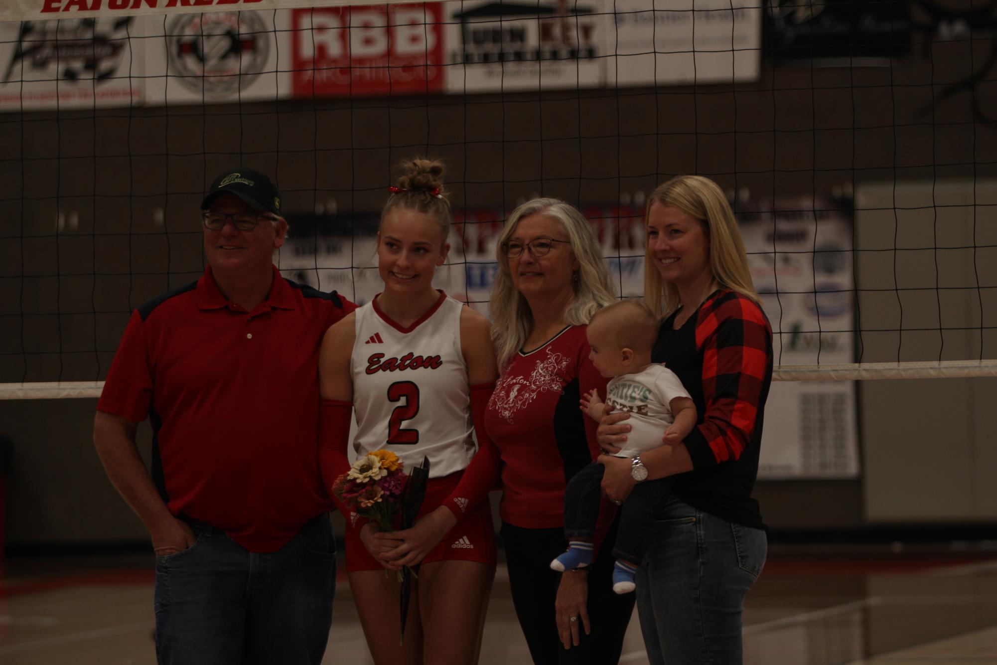 Eaton High School volleyball senior night photos