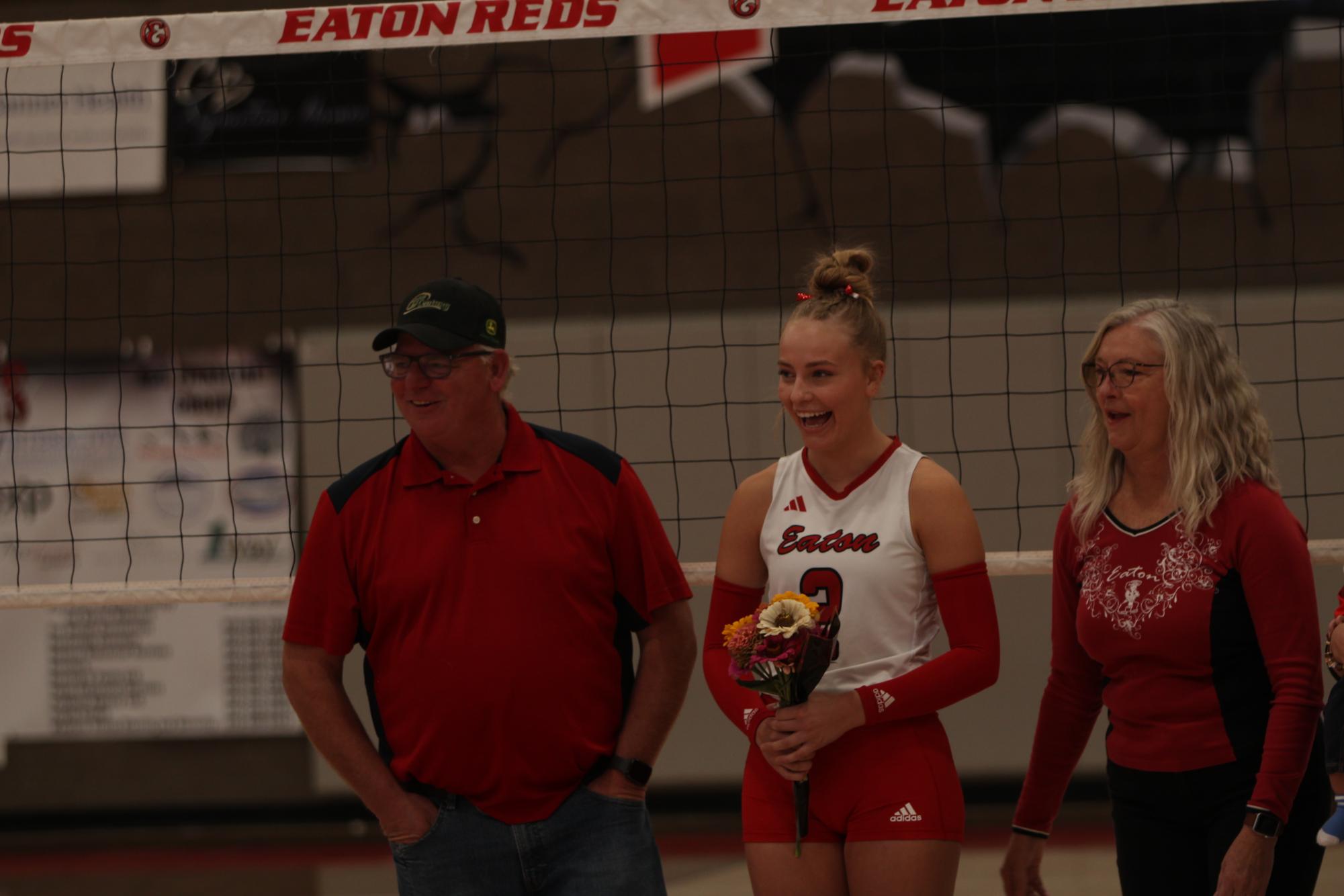 Eaton High School volleyball senior night photos