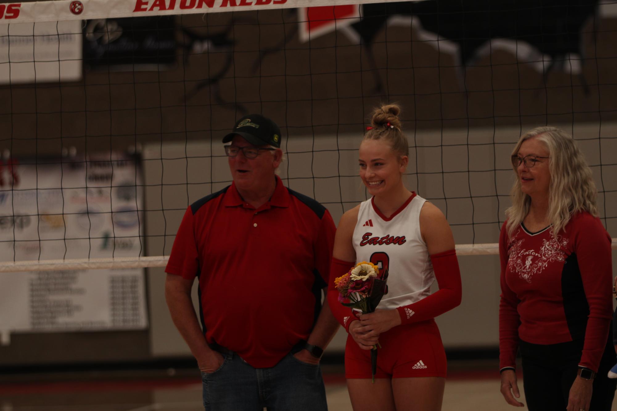 Eaton High School volleyball senior night photos