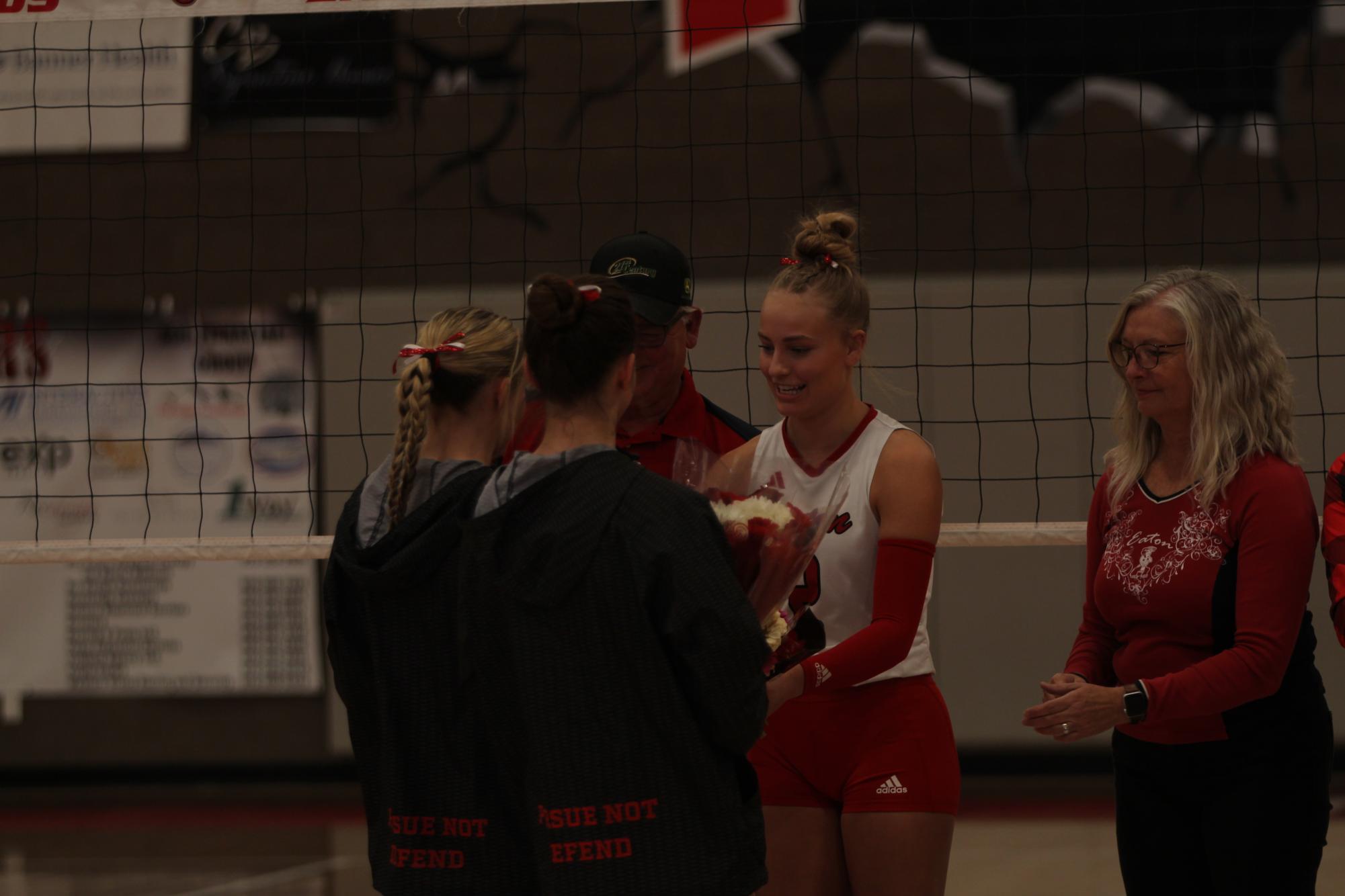 Eaton High School volleyball senior night photos