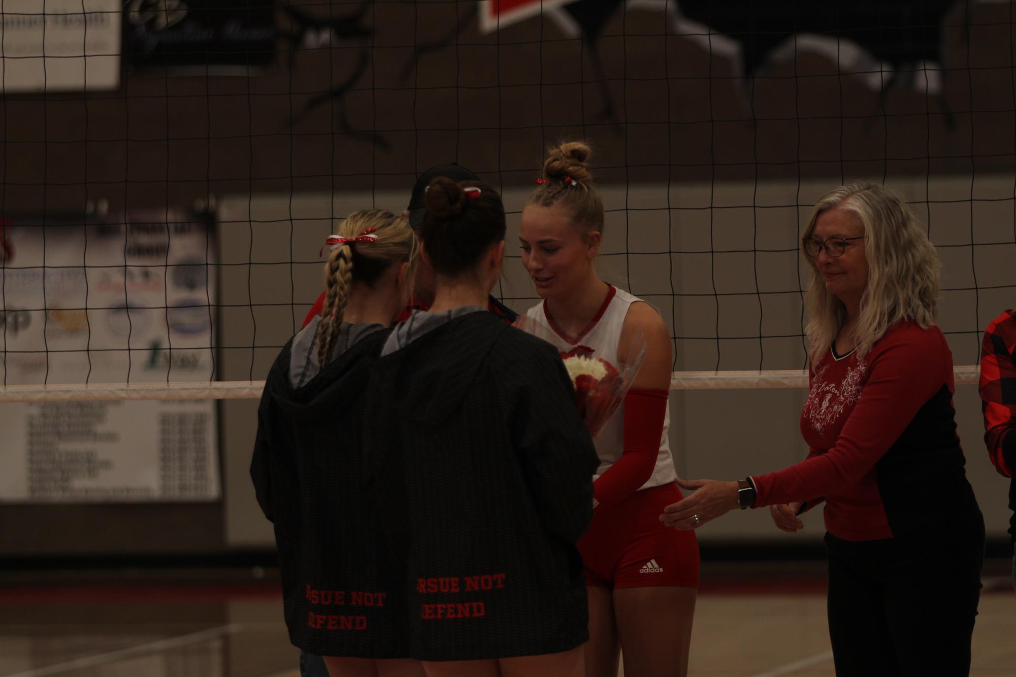 Eaton High School volleyball senior night photos