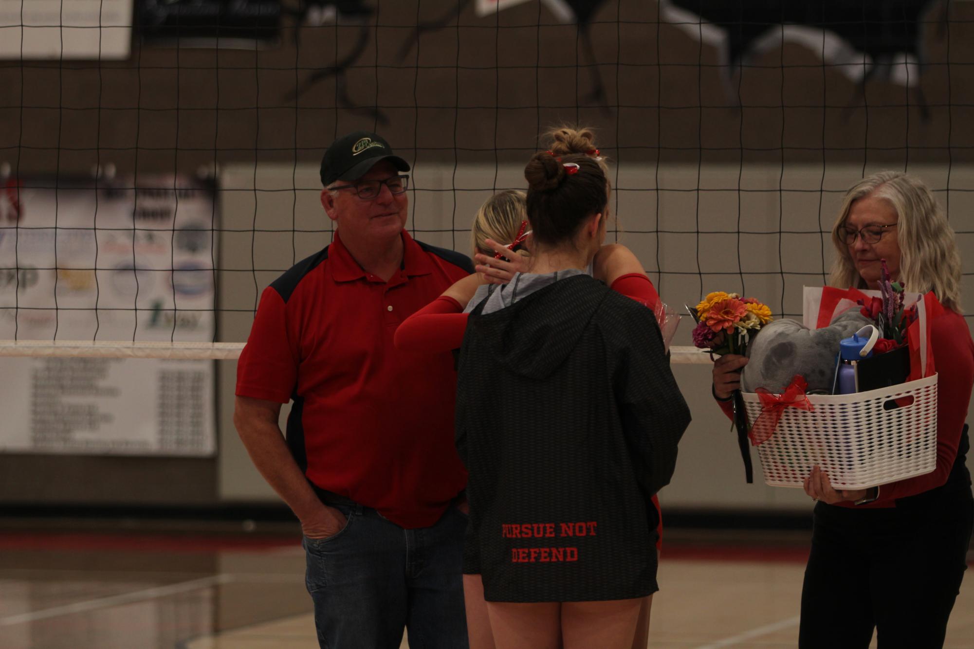 Eaton High School volleyball senior night photos