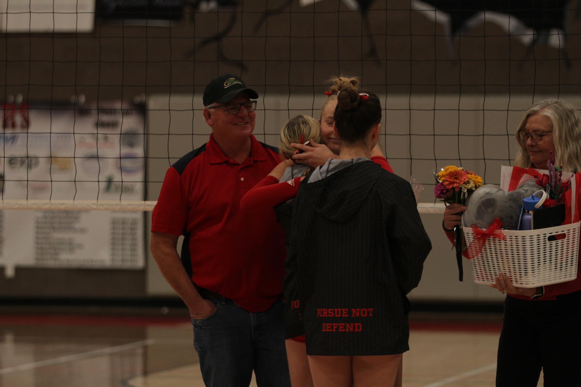 Eaton High School volleyball senior night photos