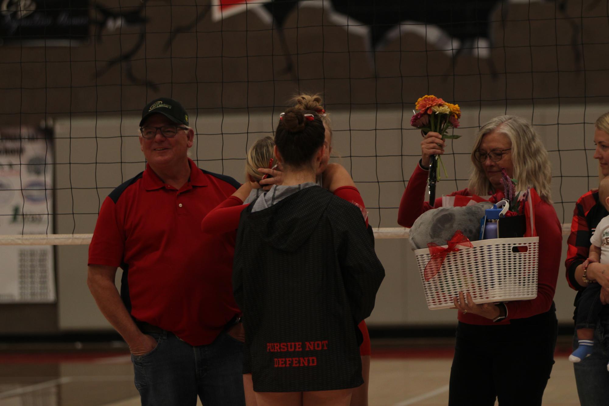 Eaton High School volleyball senior night photos