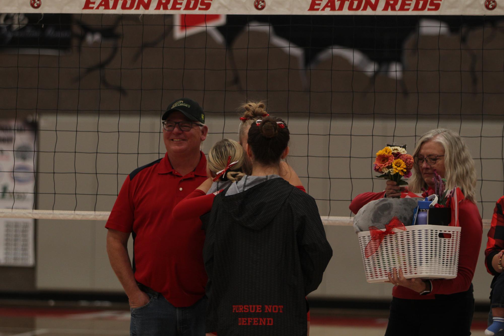 Eaton High School volleyball senior night photos