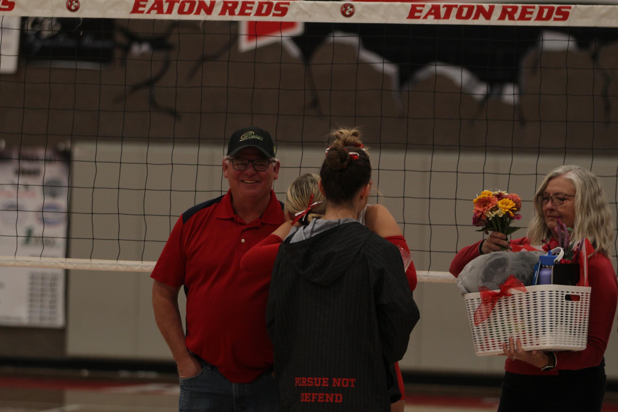 Eaton High School volleyball senior night photos