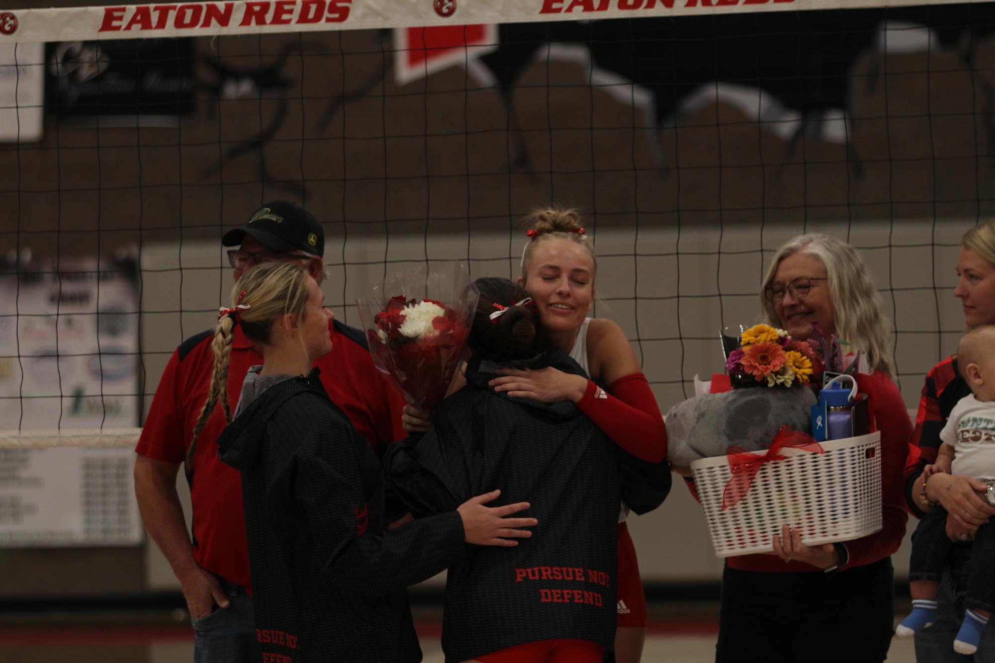 Eaton High School volleyball senior night photos